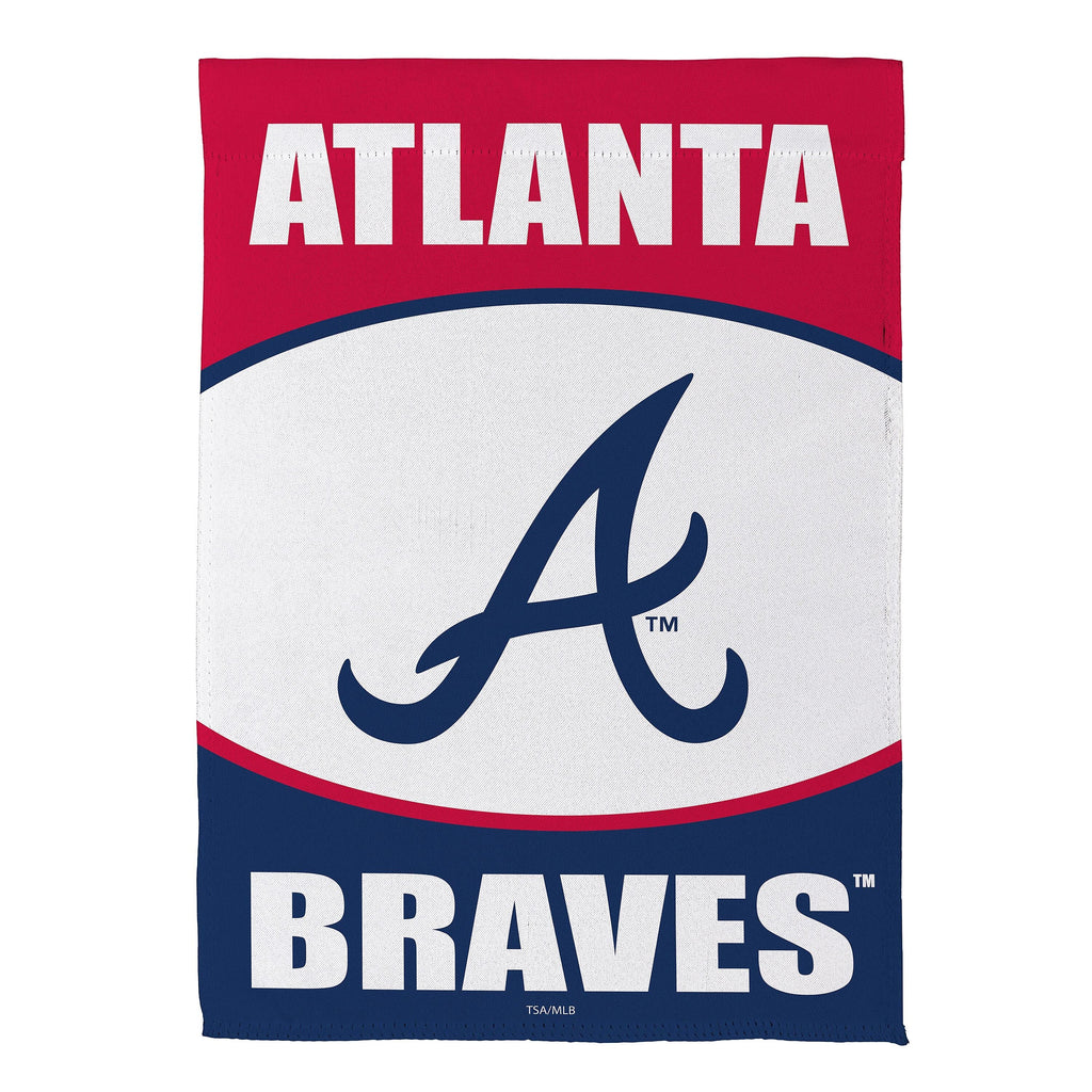 Atlanta Braves Suede Garden Flag