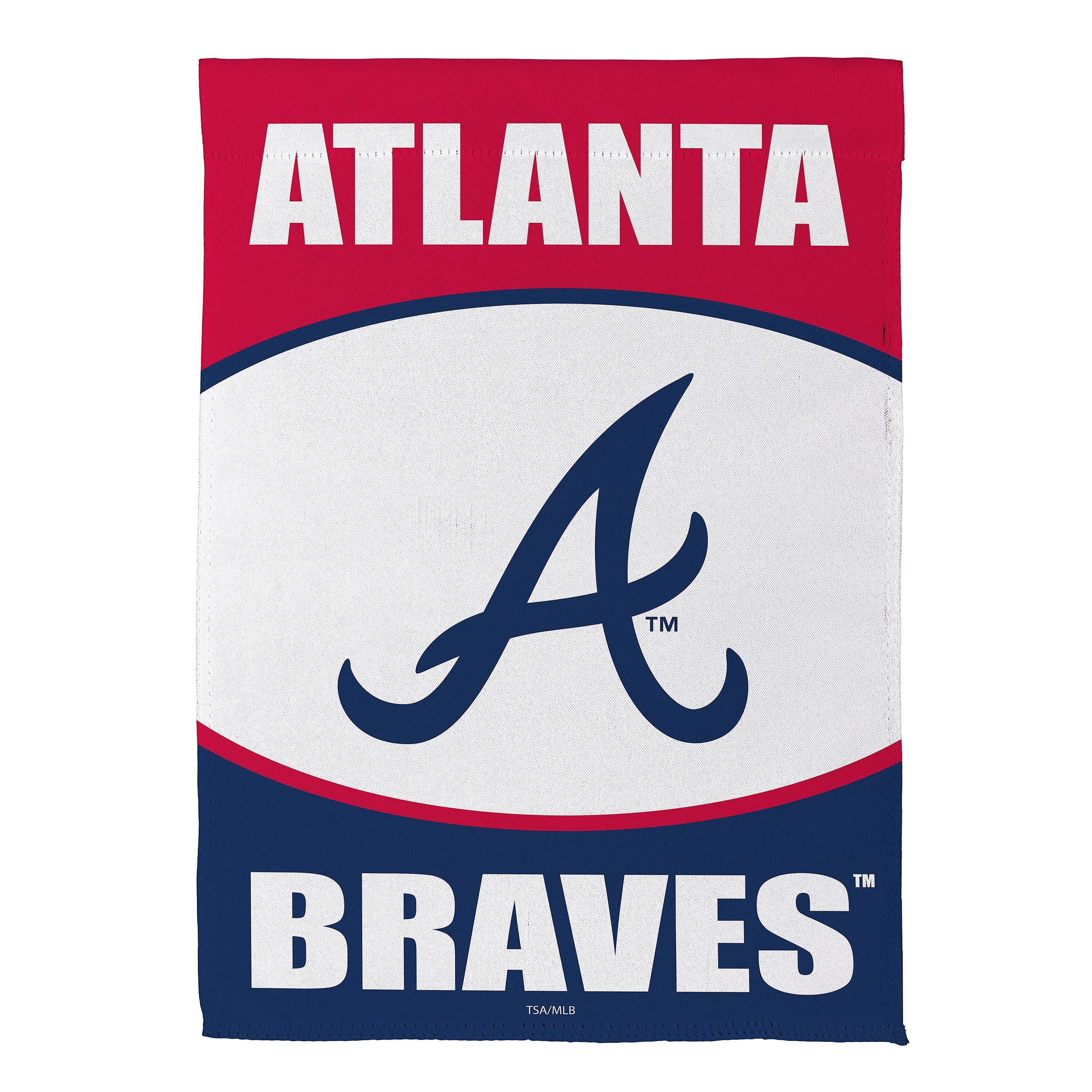 Atlanta Braves Suede Garden Flag