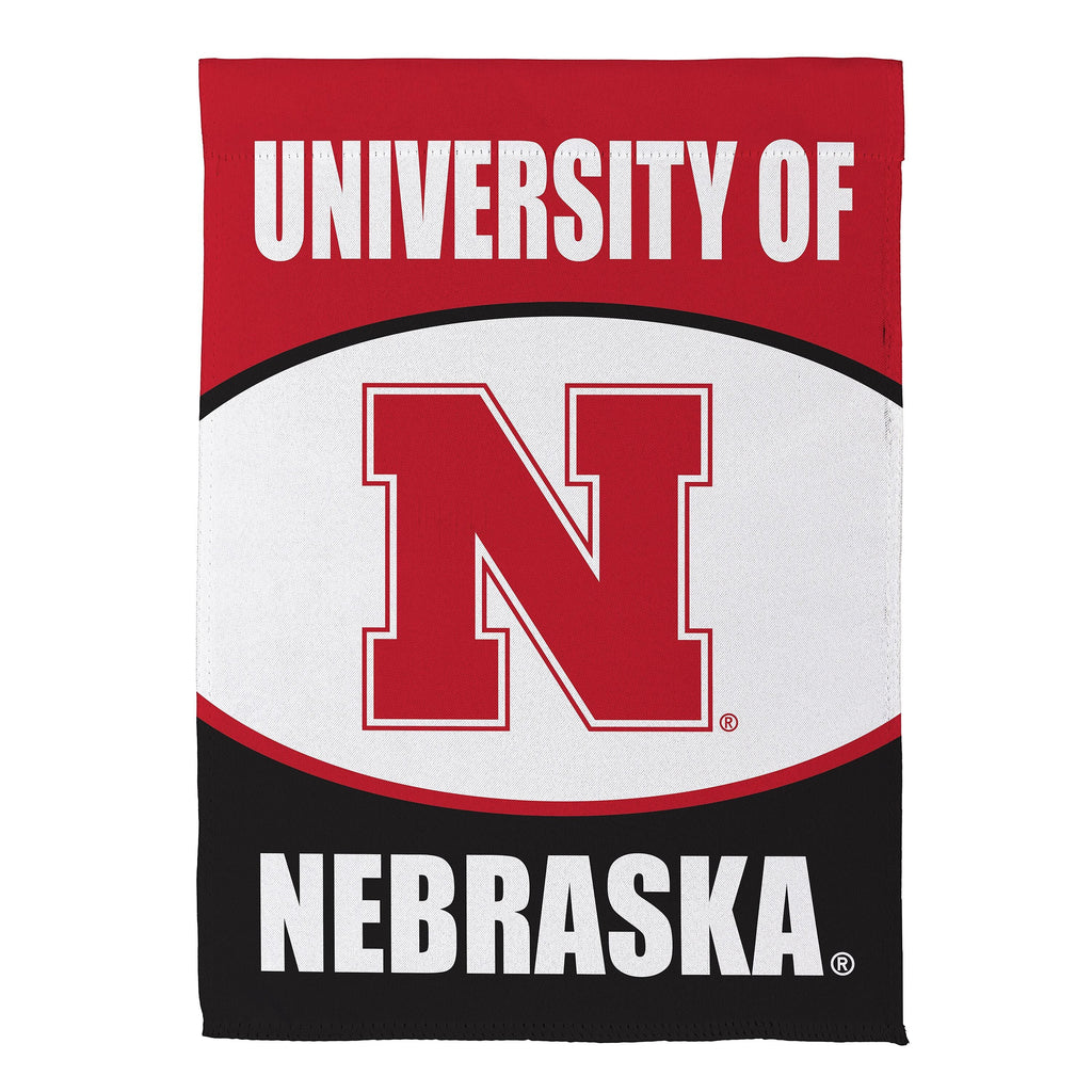 University of Nebraska Suede Garden Flag