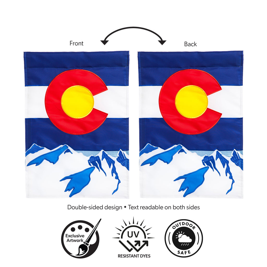 Colorado State Garden Applique Flag
