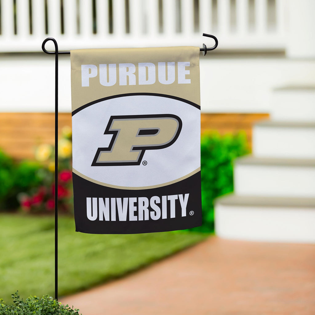 Purdue University Suede Garden Flag