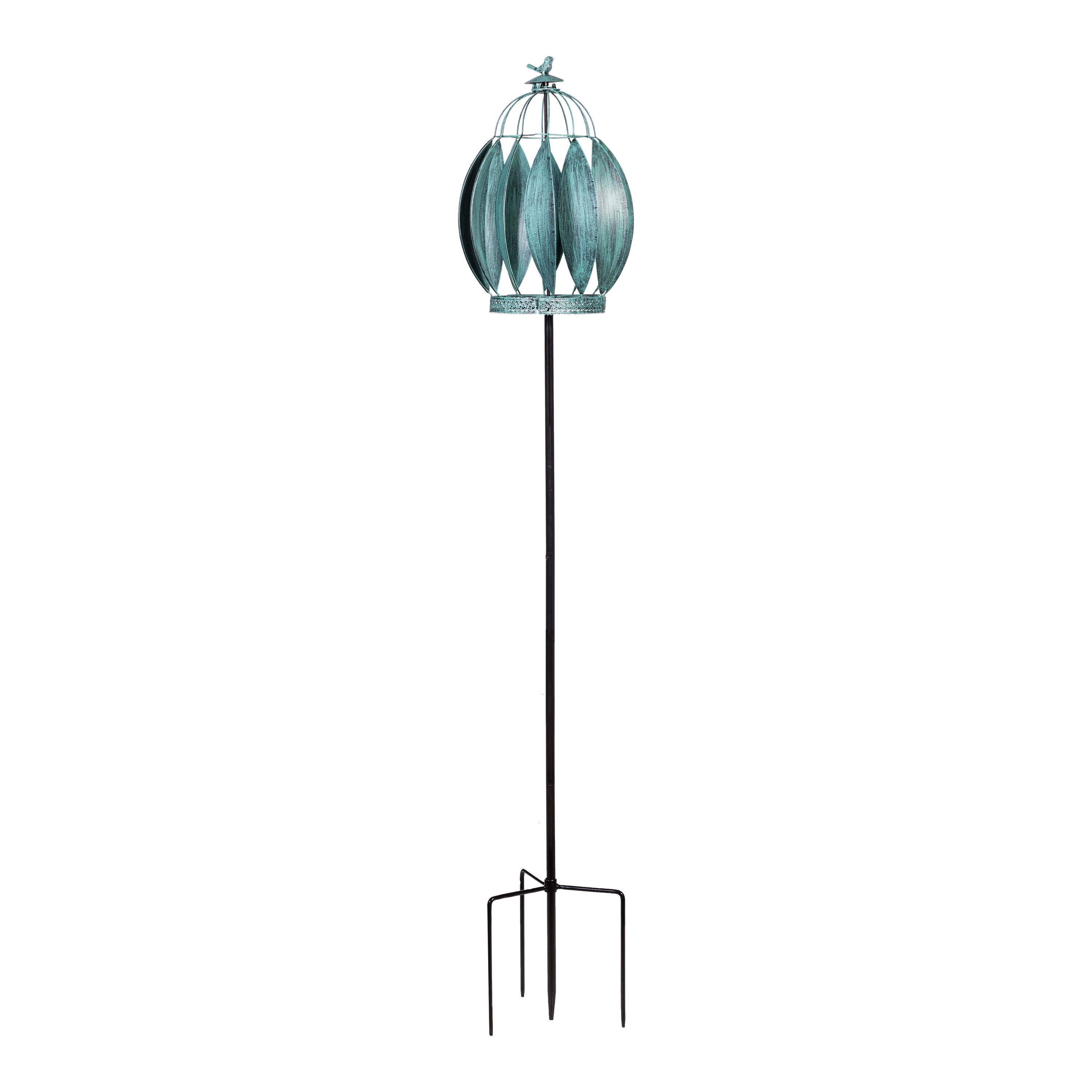 Bird Cage Wind Spinner 68"H