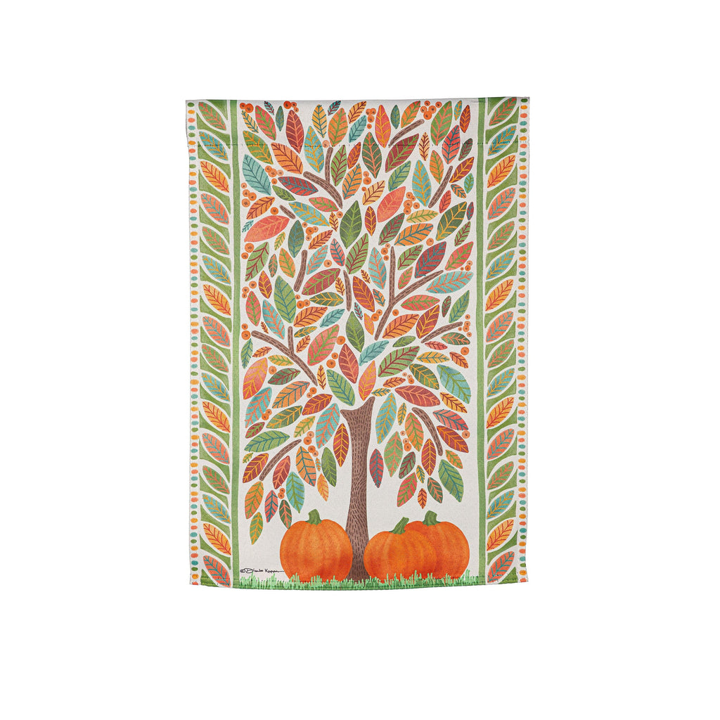 4 Season Trees Suede Garden Flag, Set of 4