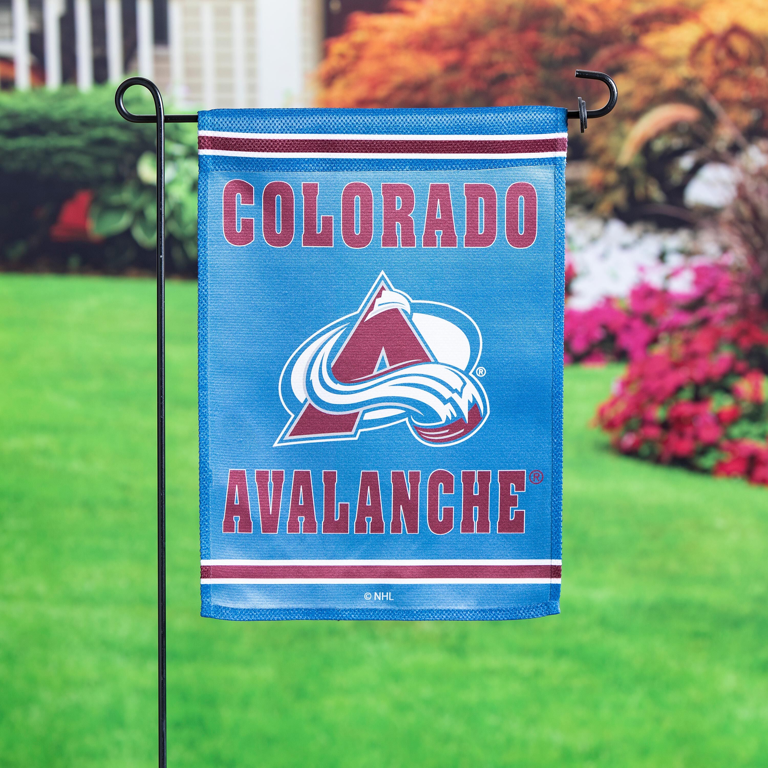 Embossed Suede Flag, GDN Size, Colorado Avalanche