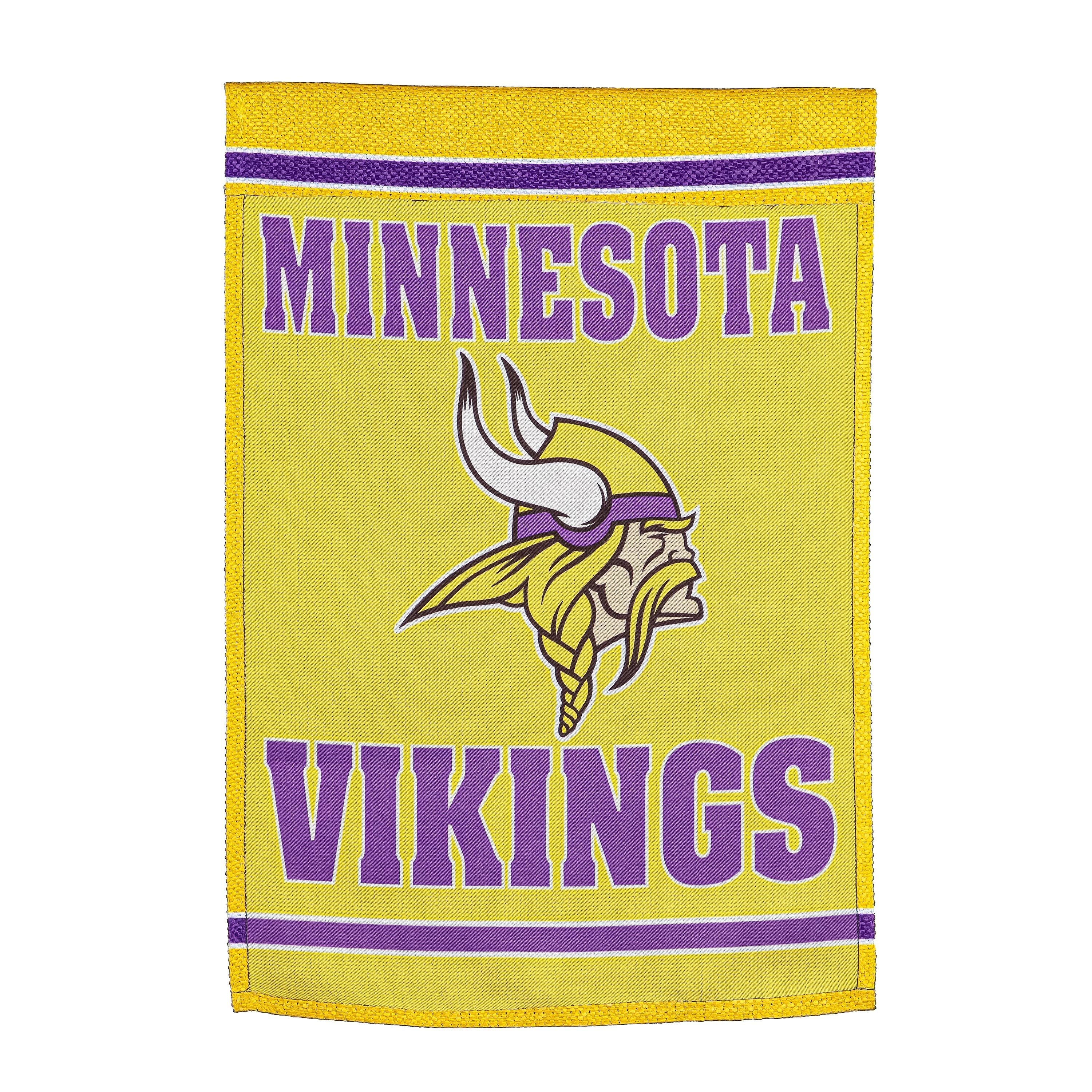 Embossed Suede Flag, GDN Size, Minnesota Vikings