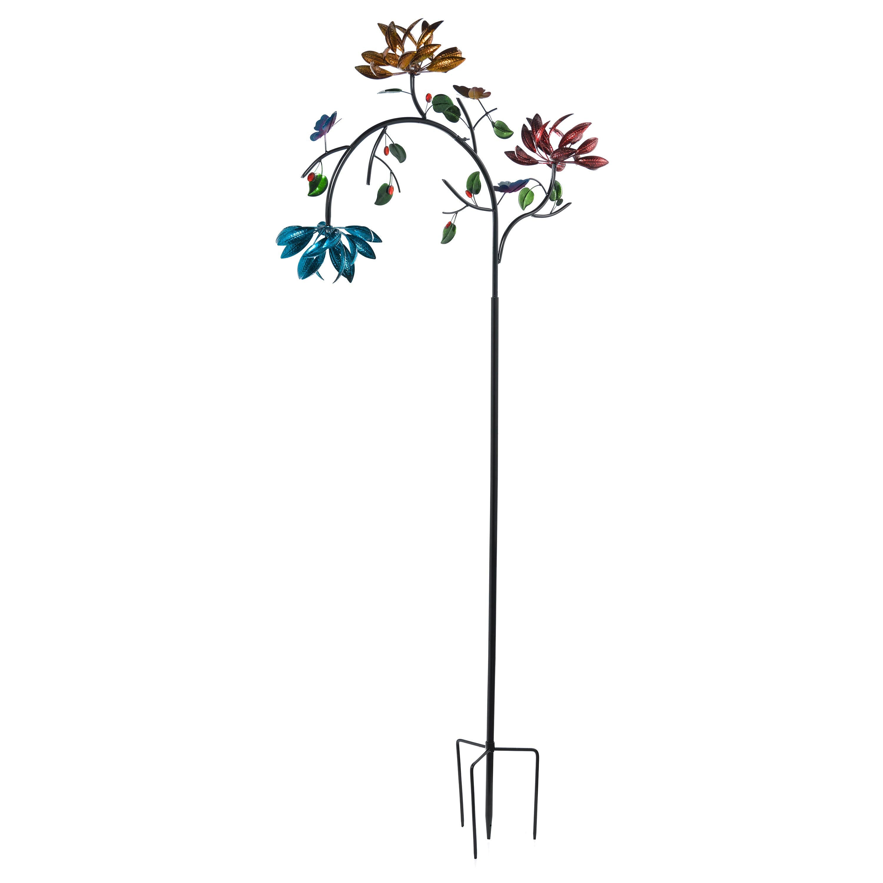 91"H Wind Spinner, Spinner Flowers