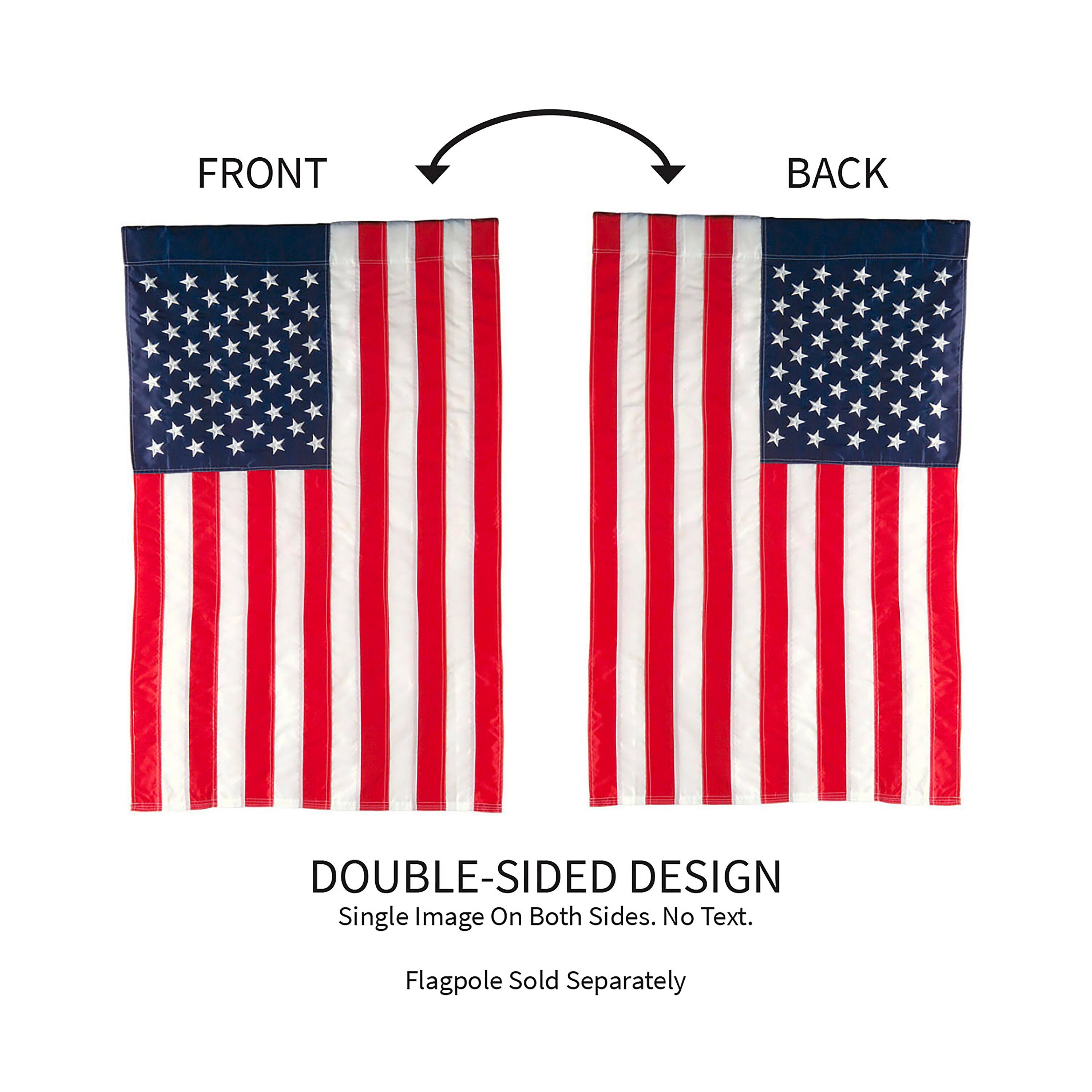 American Flag Garden Applique Flag