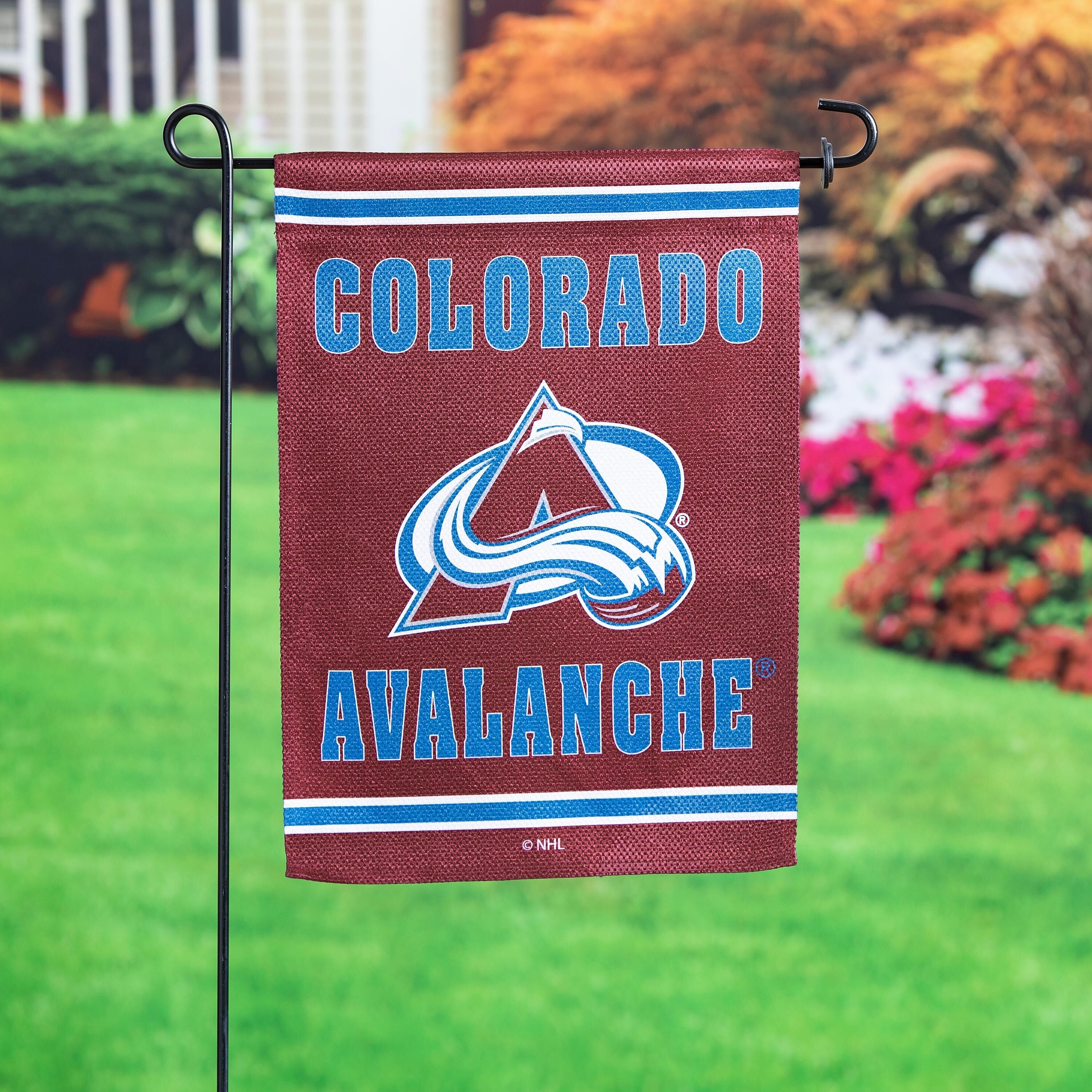 Embossed Suede Flag, GDN Size, Colorado Avalanche