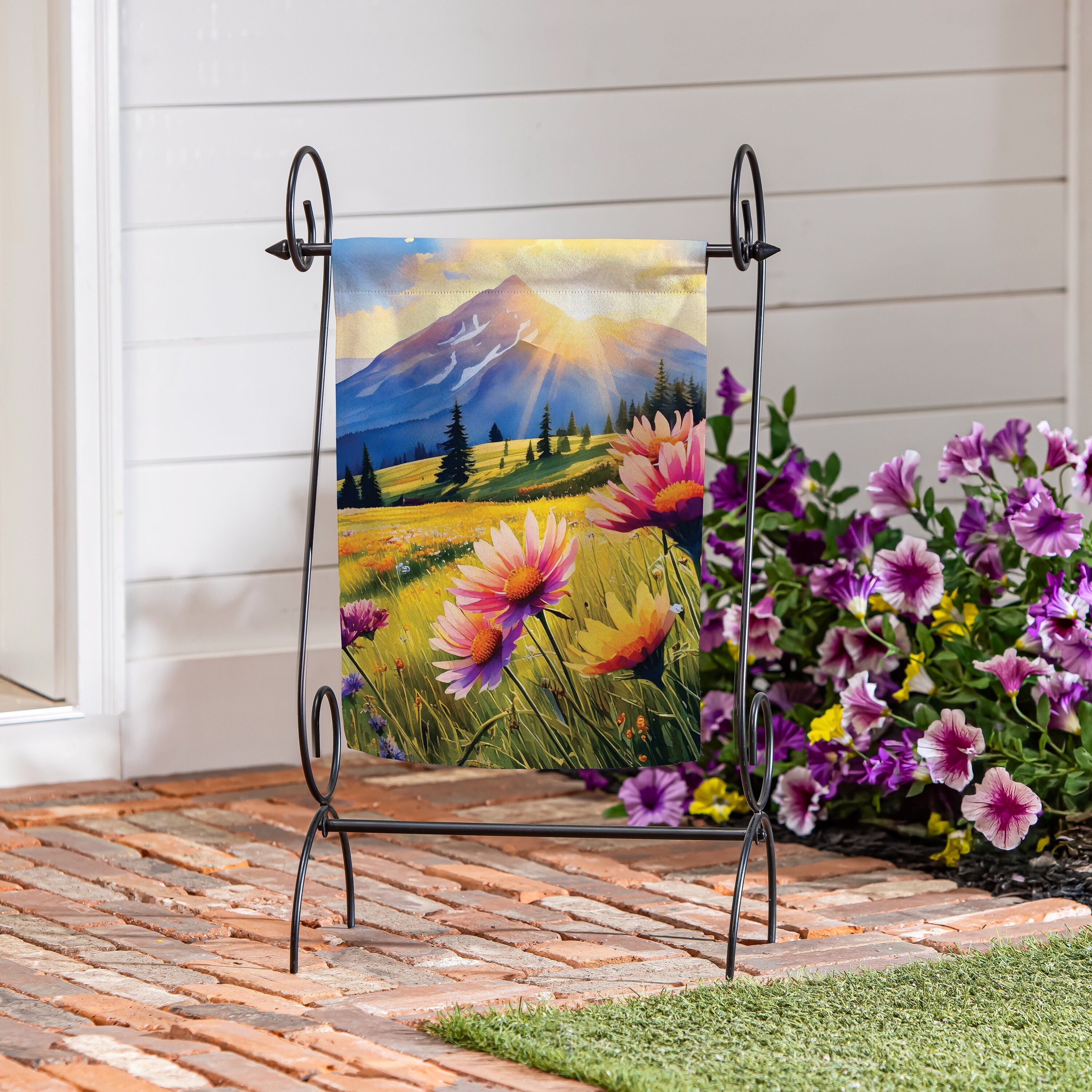 Amazing View Suede Garden Flag