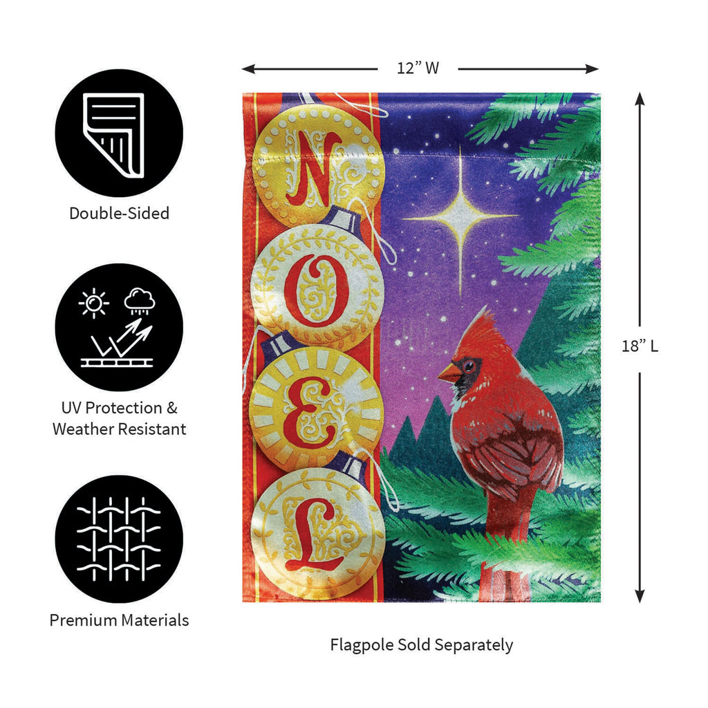 Noel Cardinal Lustre Garden Flag