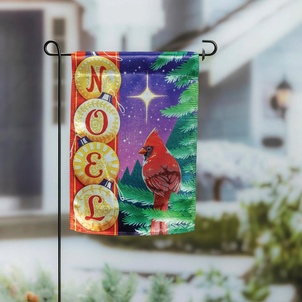 Noel Cardinal Lustre Garden Flag