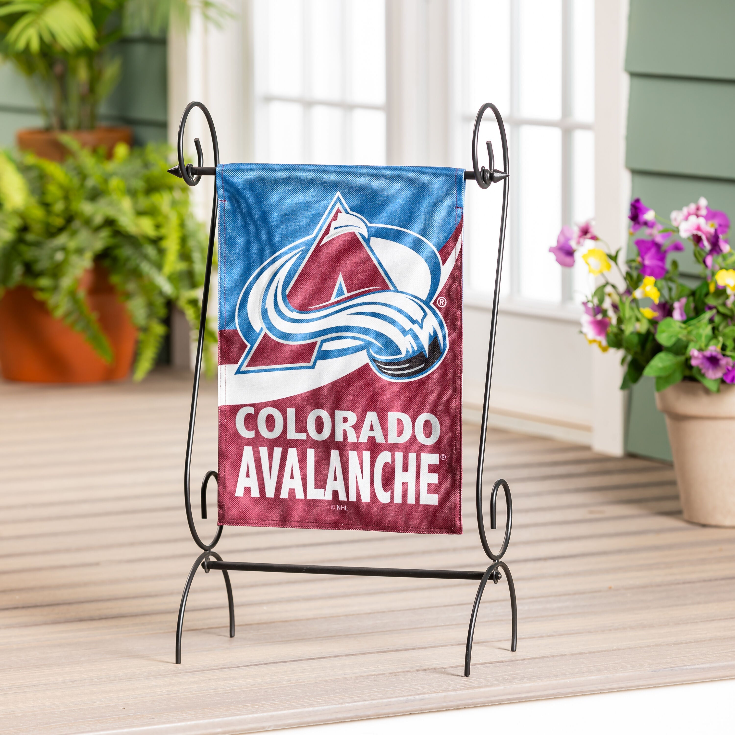 Colorado Avalanche Burlap Flag GDN Size