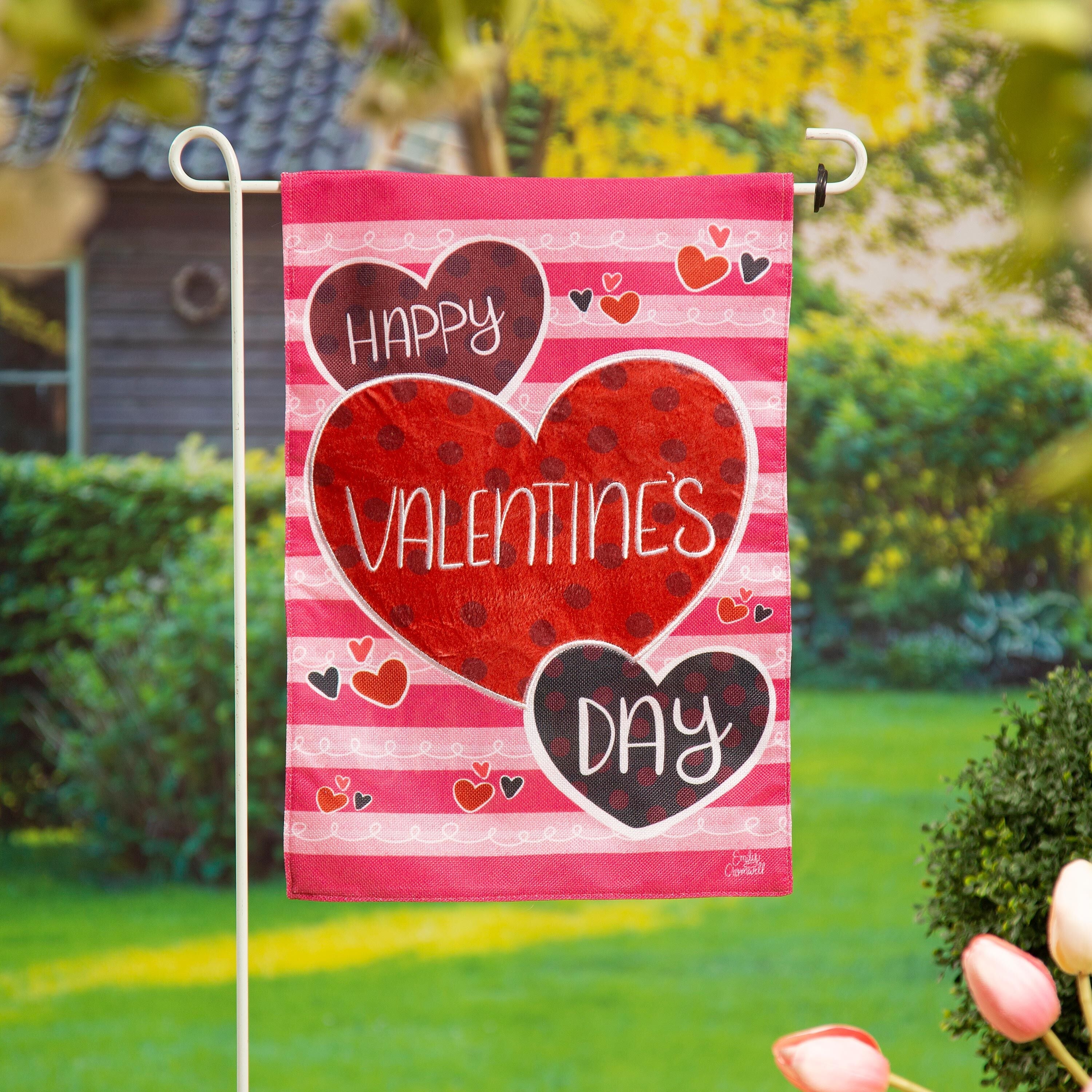 Spring is in the Air Linen Garden Flag