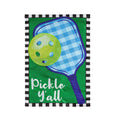 Pickle Y'all Applique Garden Flag