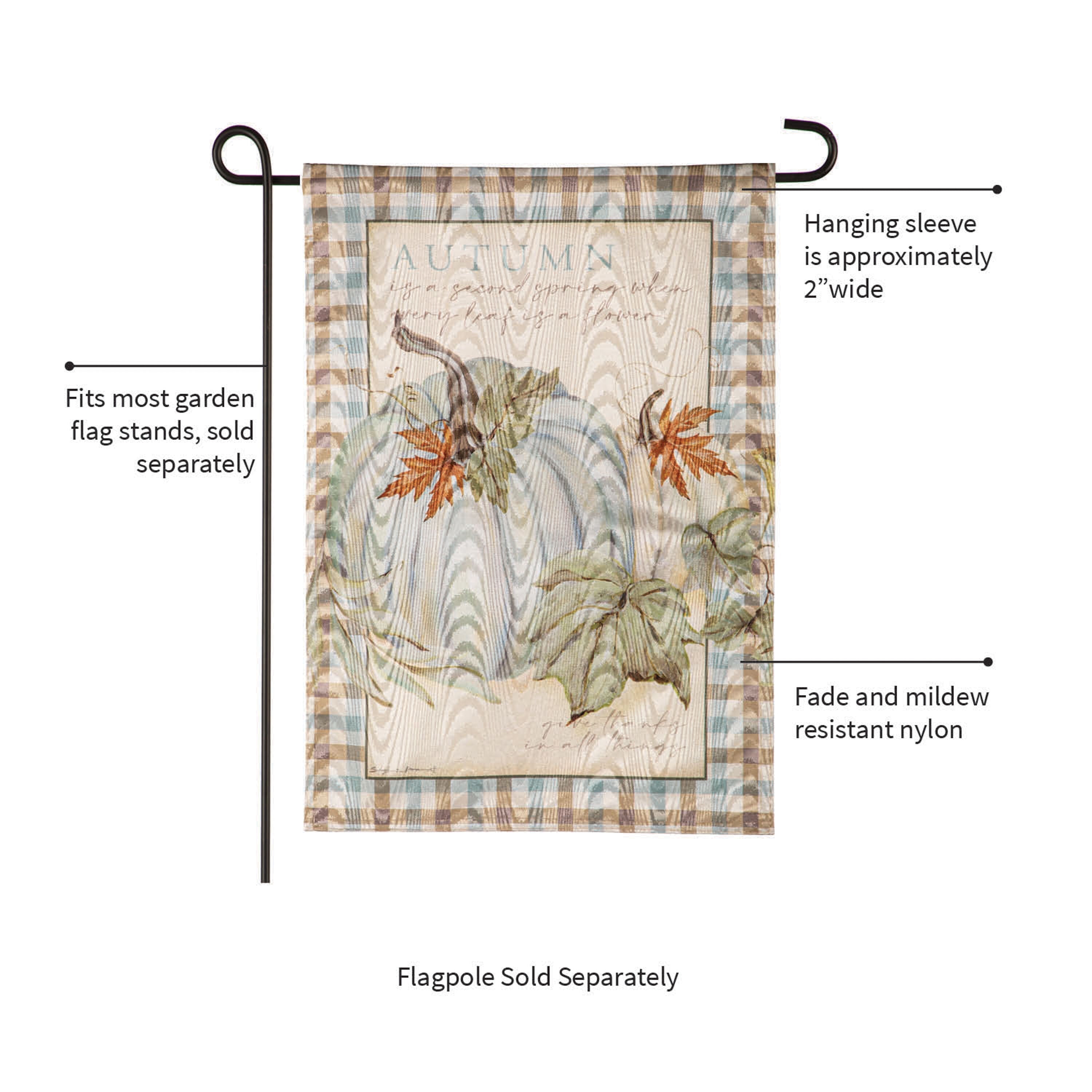 Autumn Harvest Moire Garden Flags