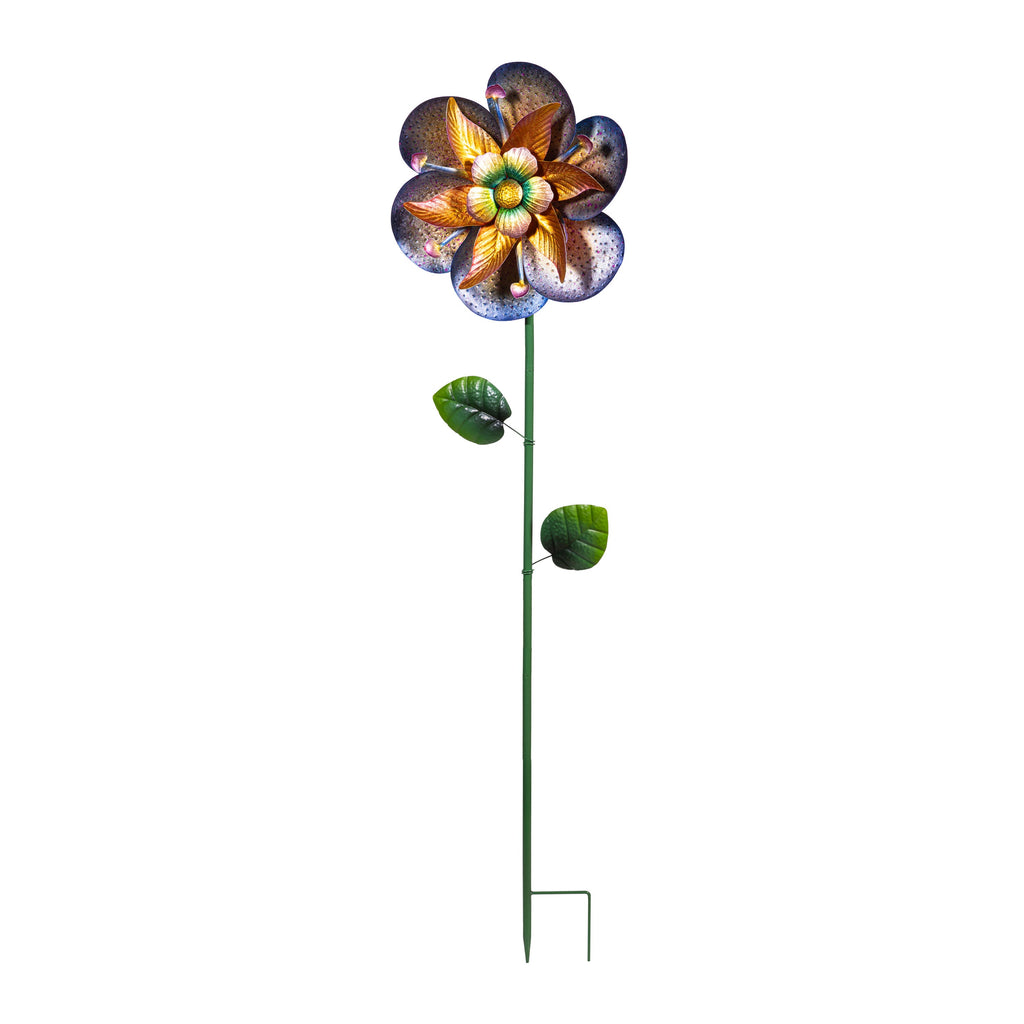 Enchanted Blossom Wind Spinner Stake 60"H