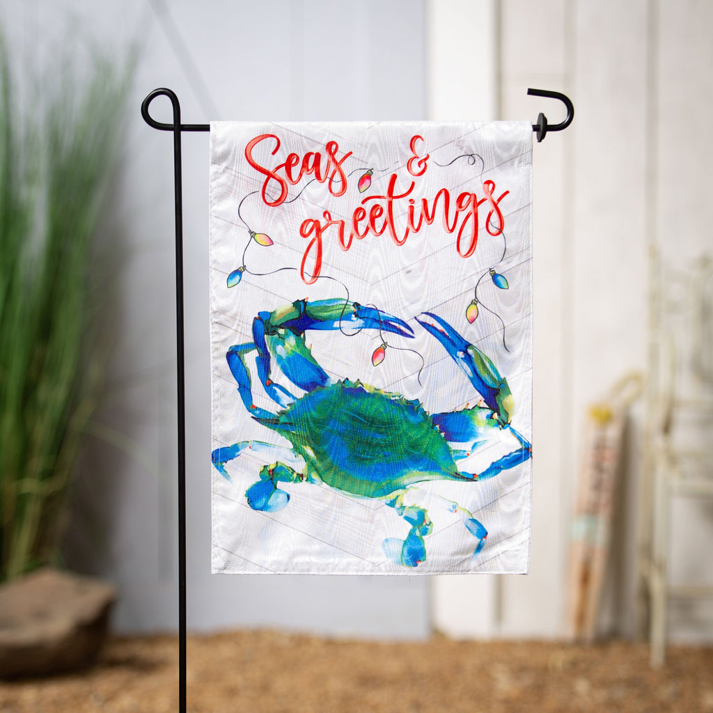 Seas & Greetings Moire Garden Flag