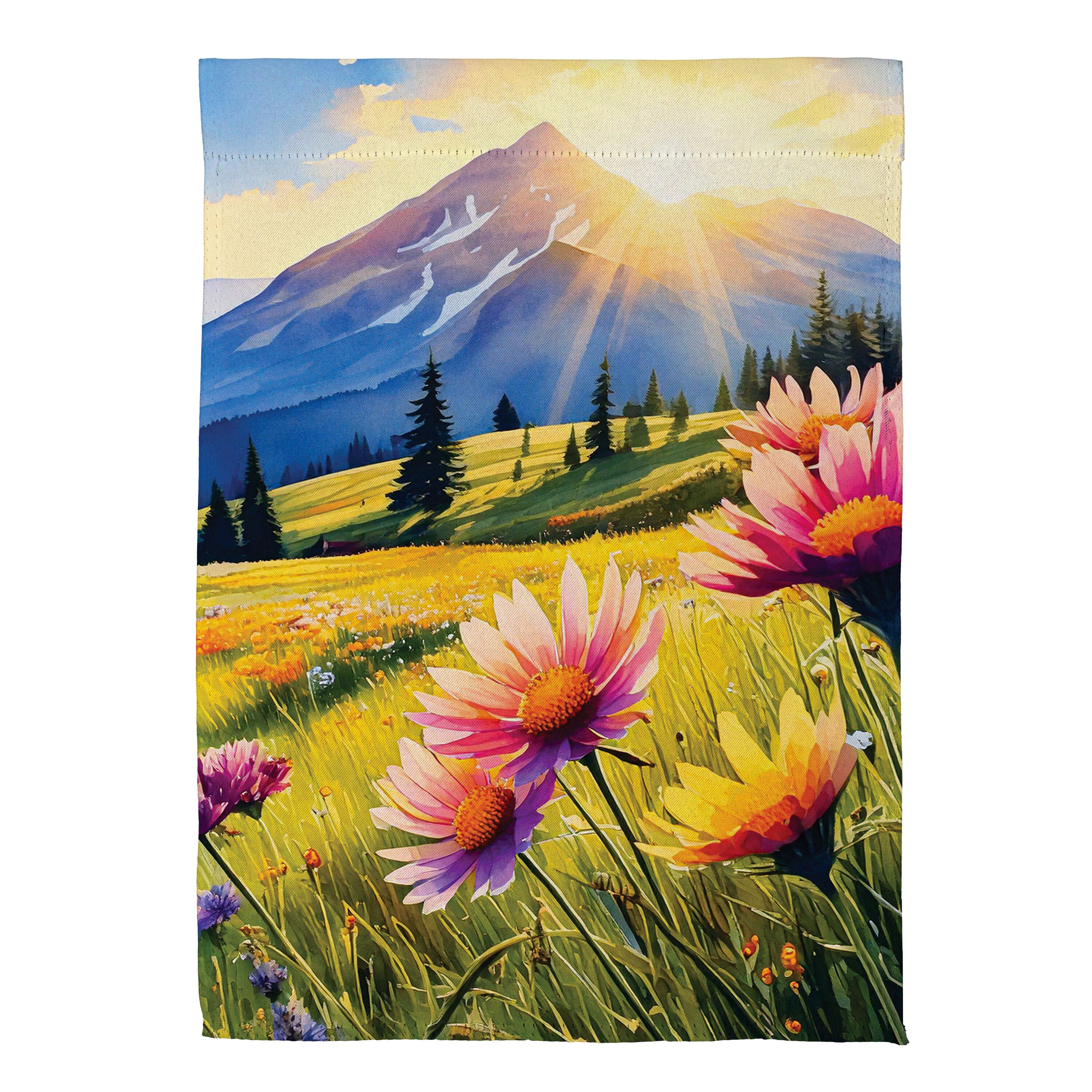 Amazing View Suede Garden Flag