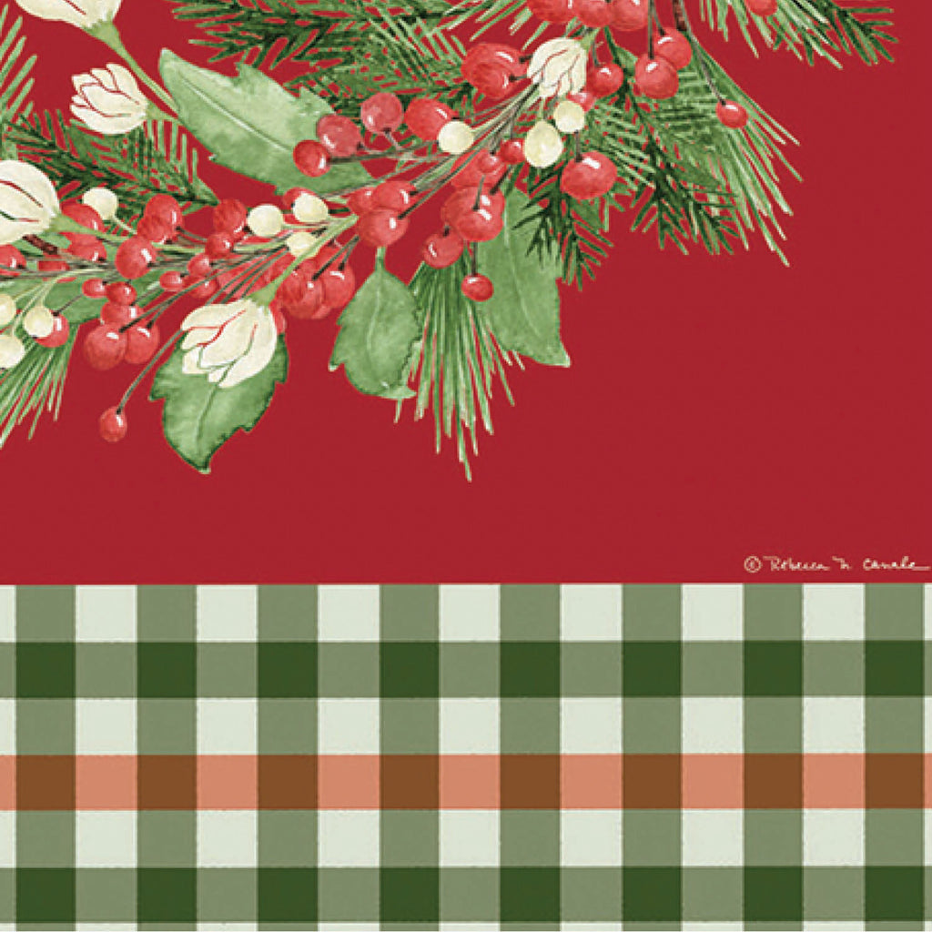 Tis the Season Wreath Burlap Garden Flag