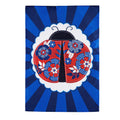 Patriotic Ladybug Garden Applique Flag
