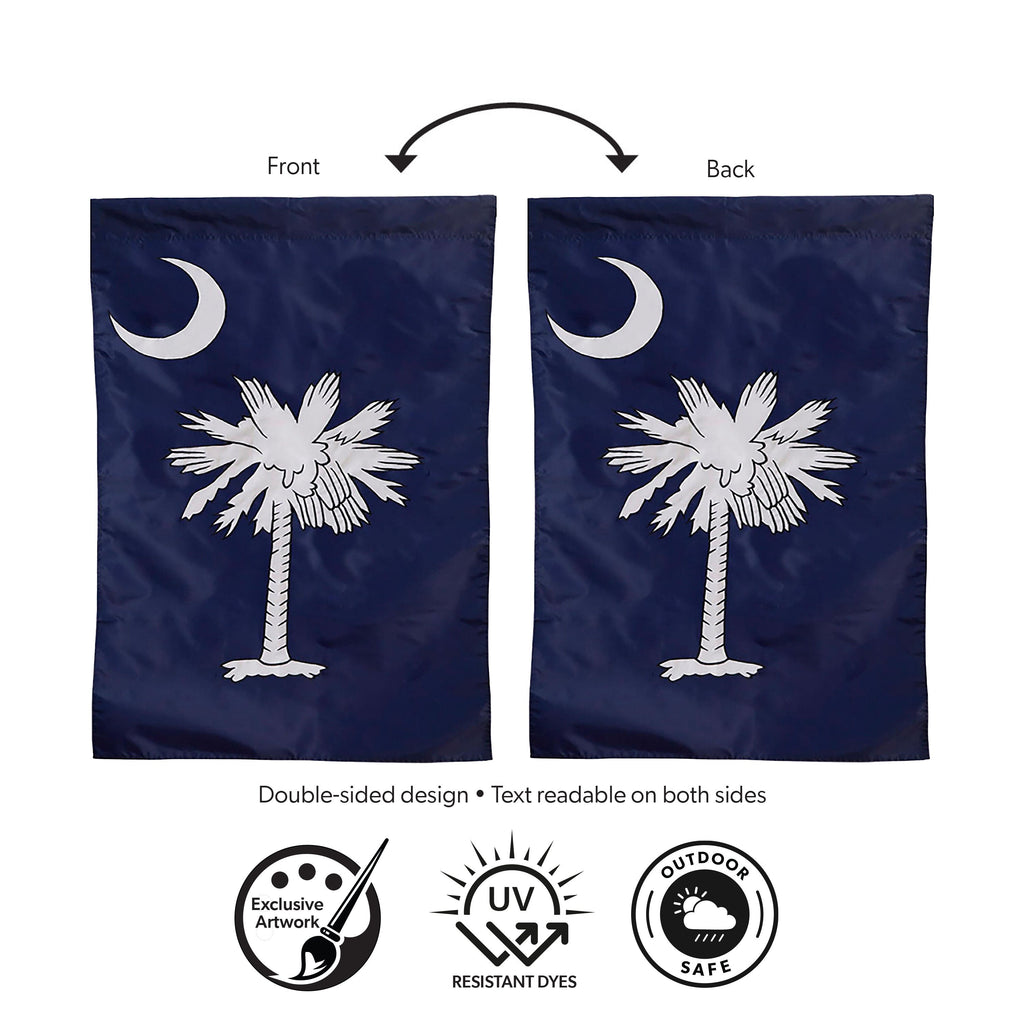 South Carolina Garden Applique Flag