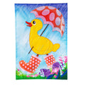 Spring Duckling Applique House Flag