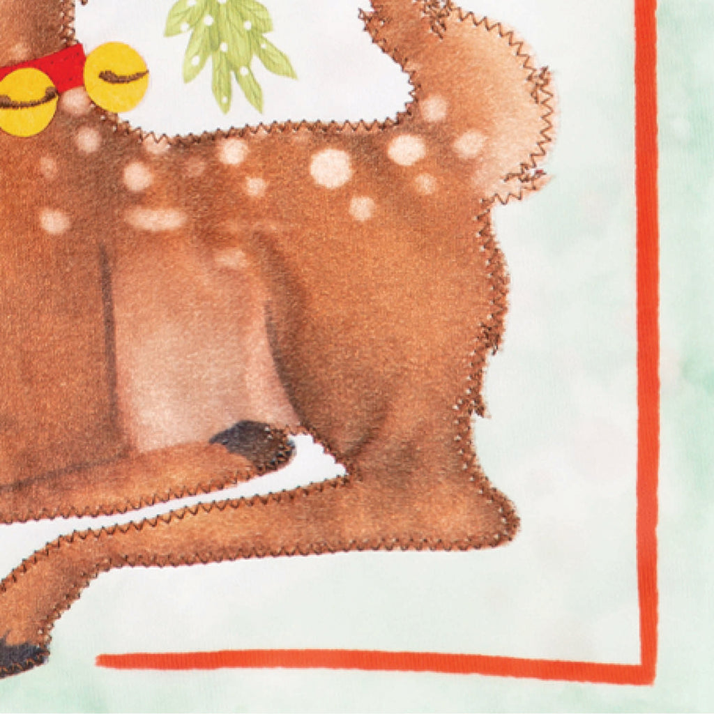 Seasons Greetings Applique Garden Flag