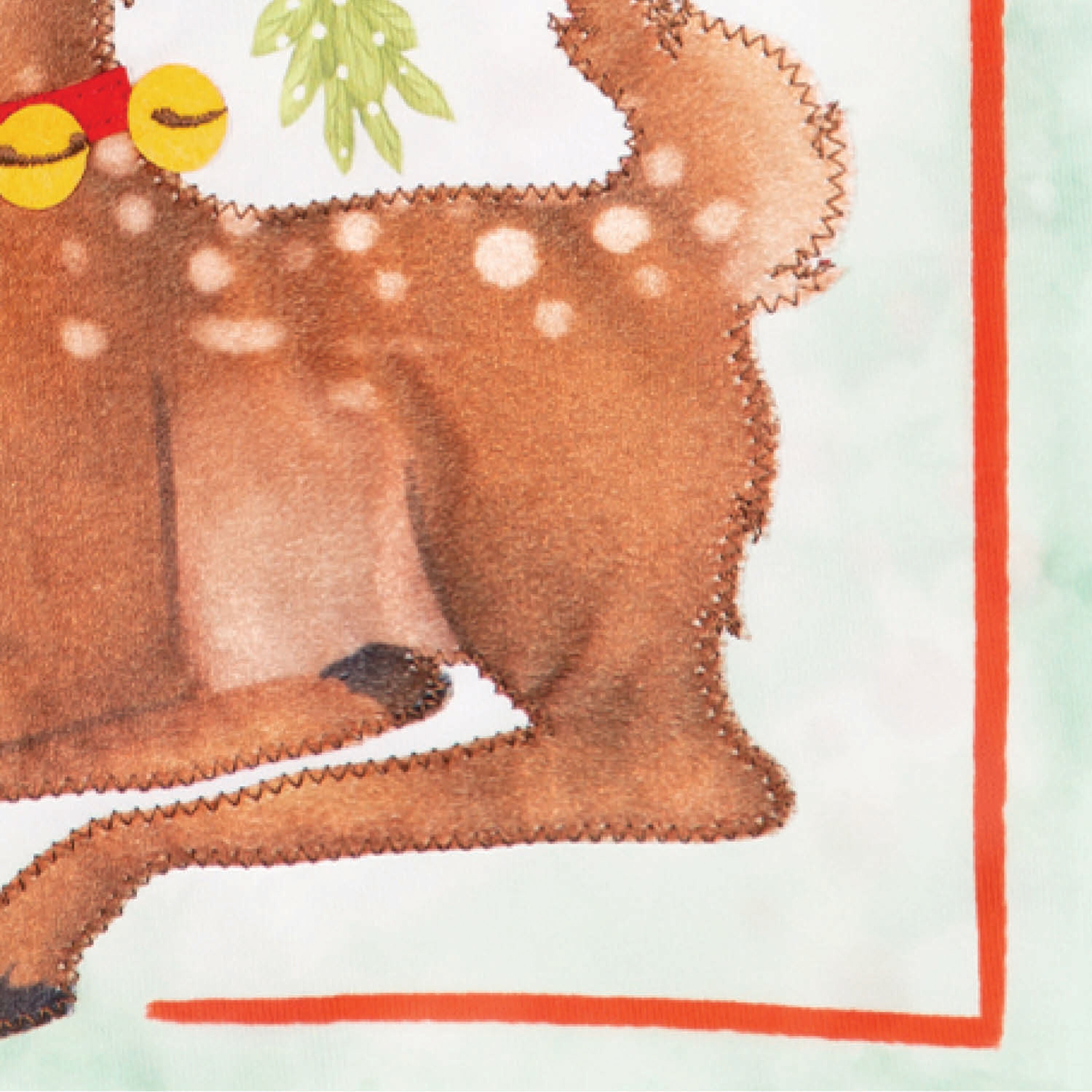 Seasons Greetings Applique Garden Flag