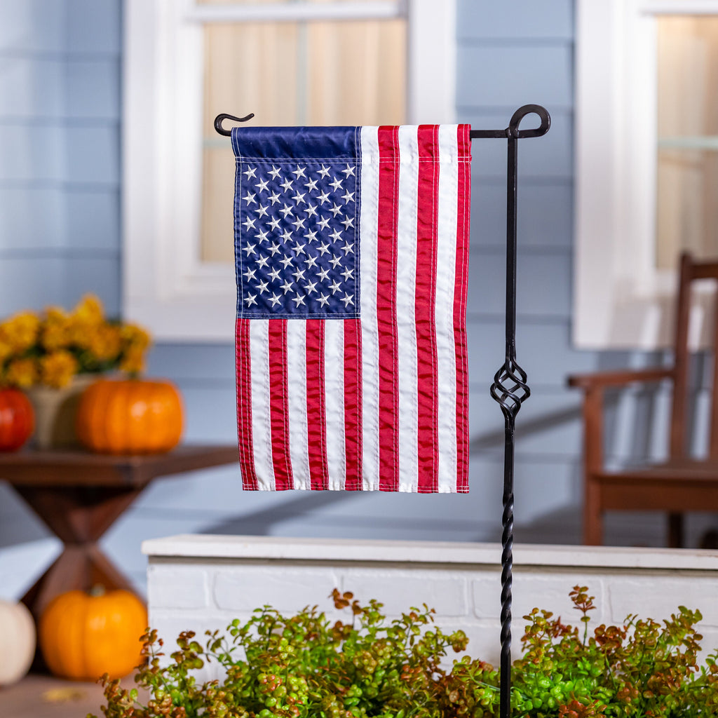 American Flag Garden Applique Flag
