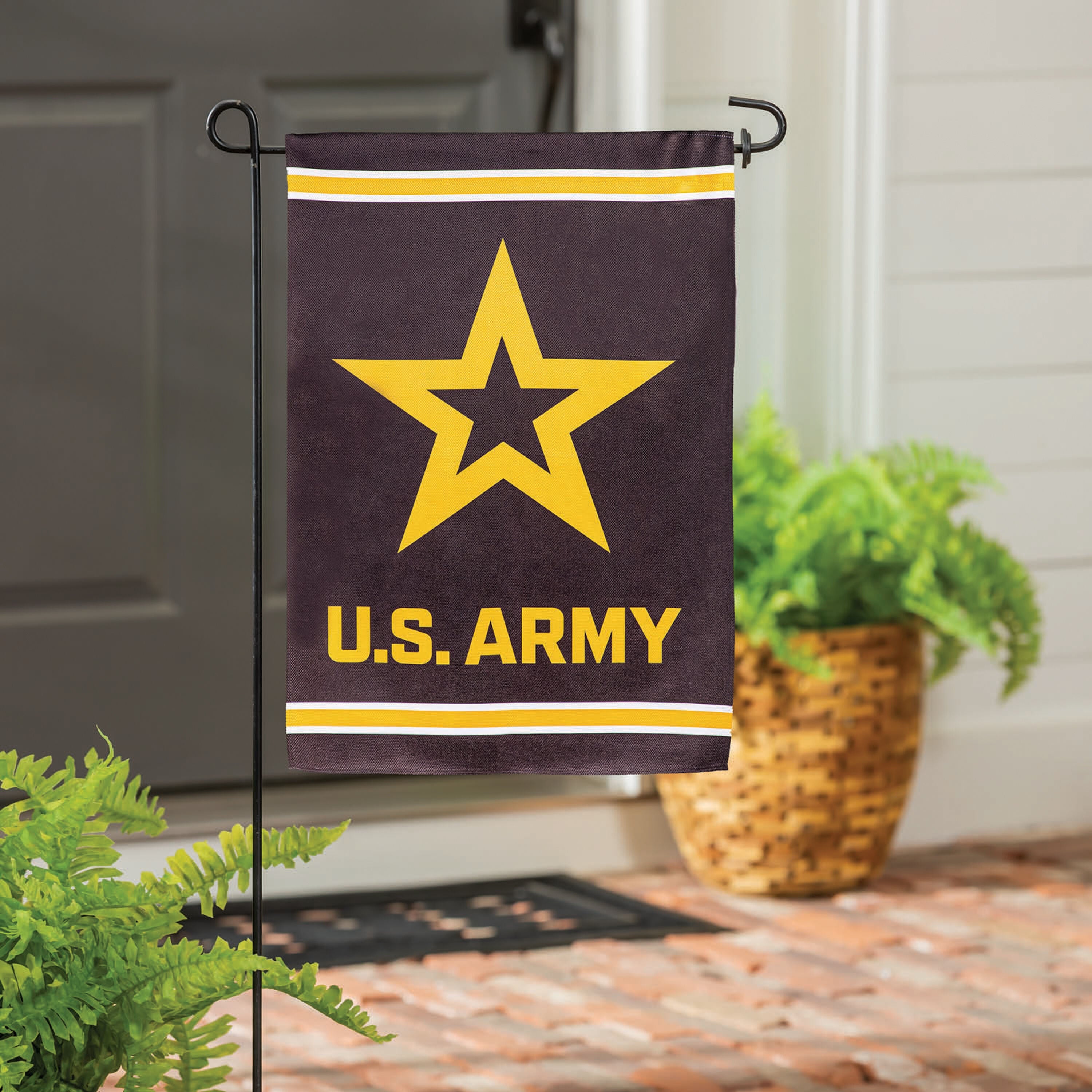 Embossed Suede Flag, GDN Size, Army