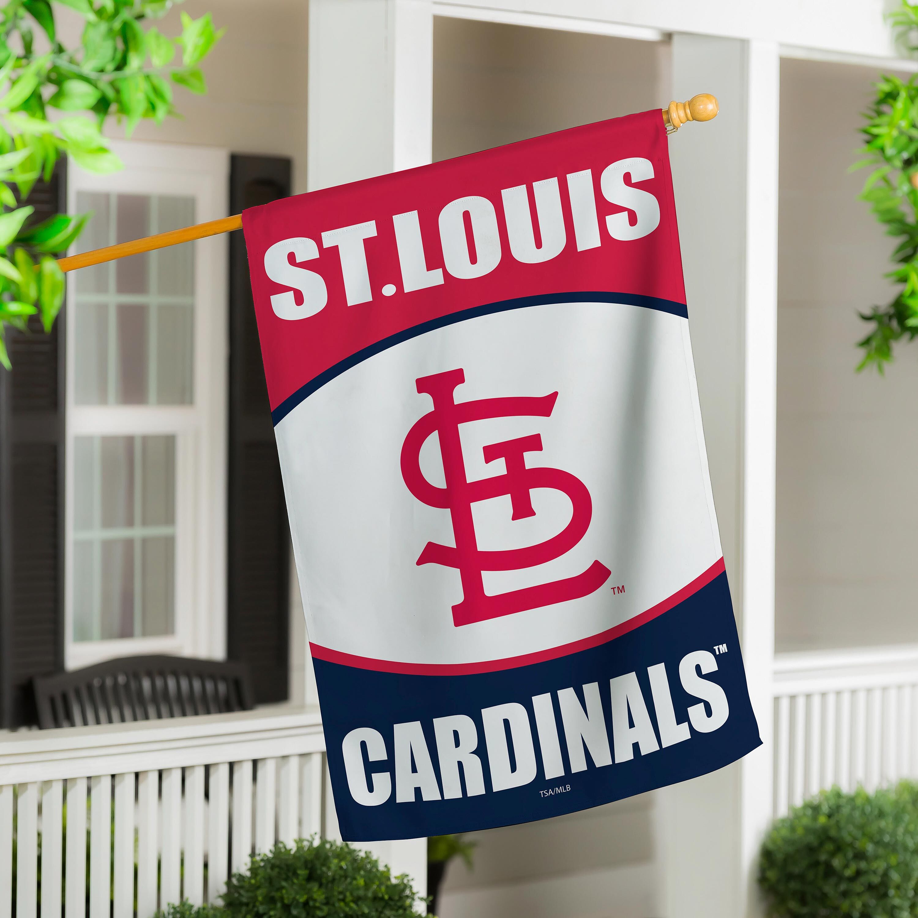St Louis Cardinals Suede House Flag