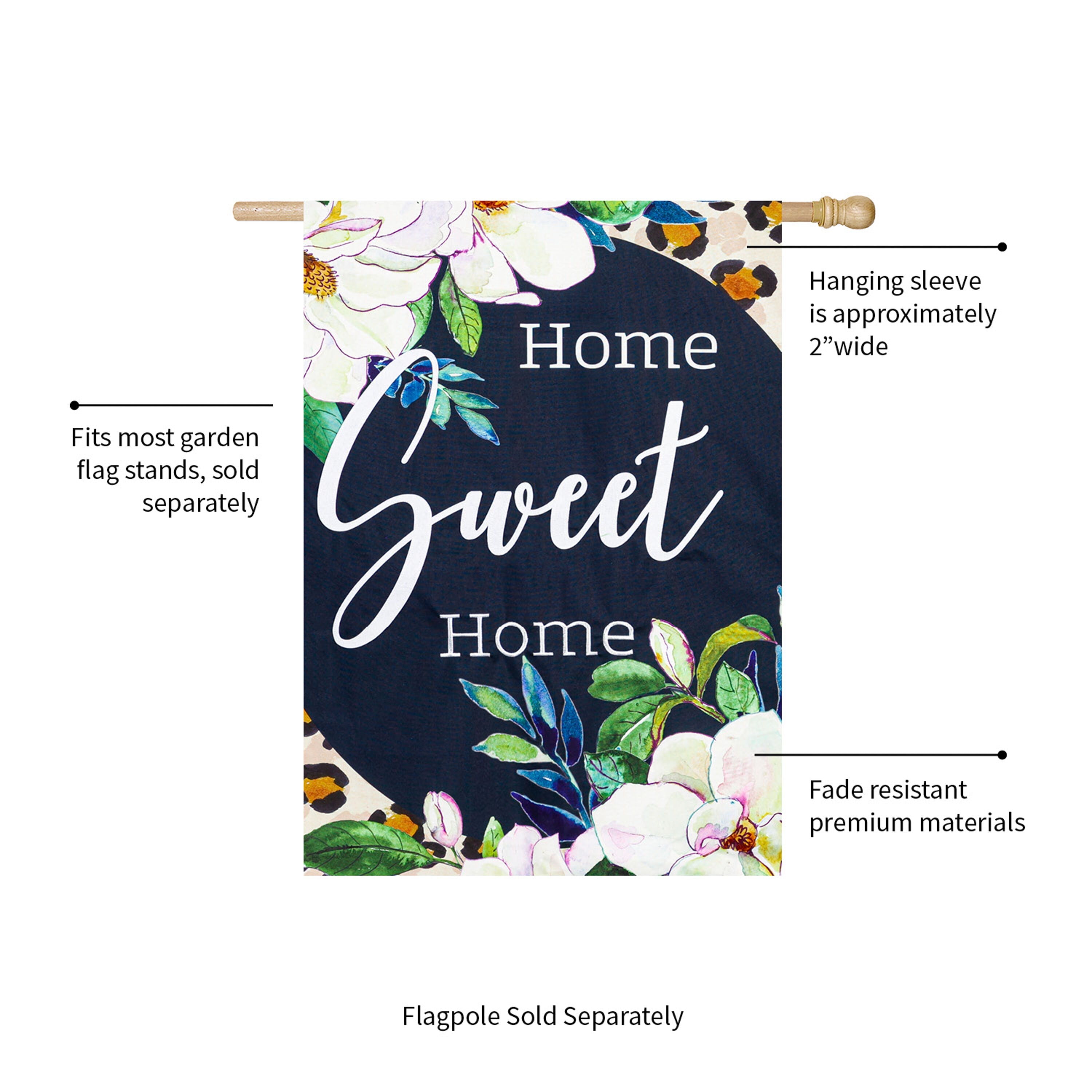 Magnolia Bloom House Linen Flag