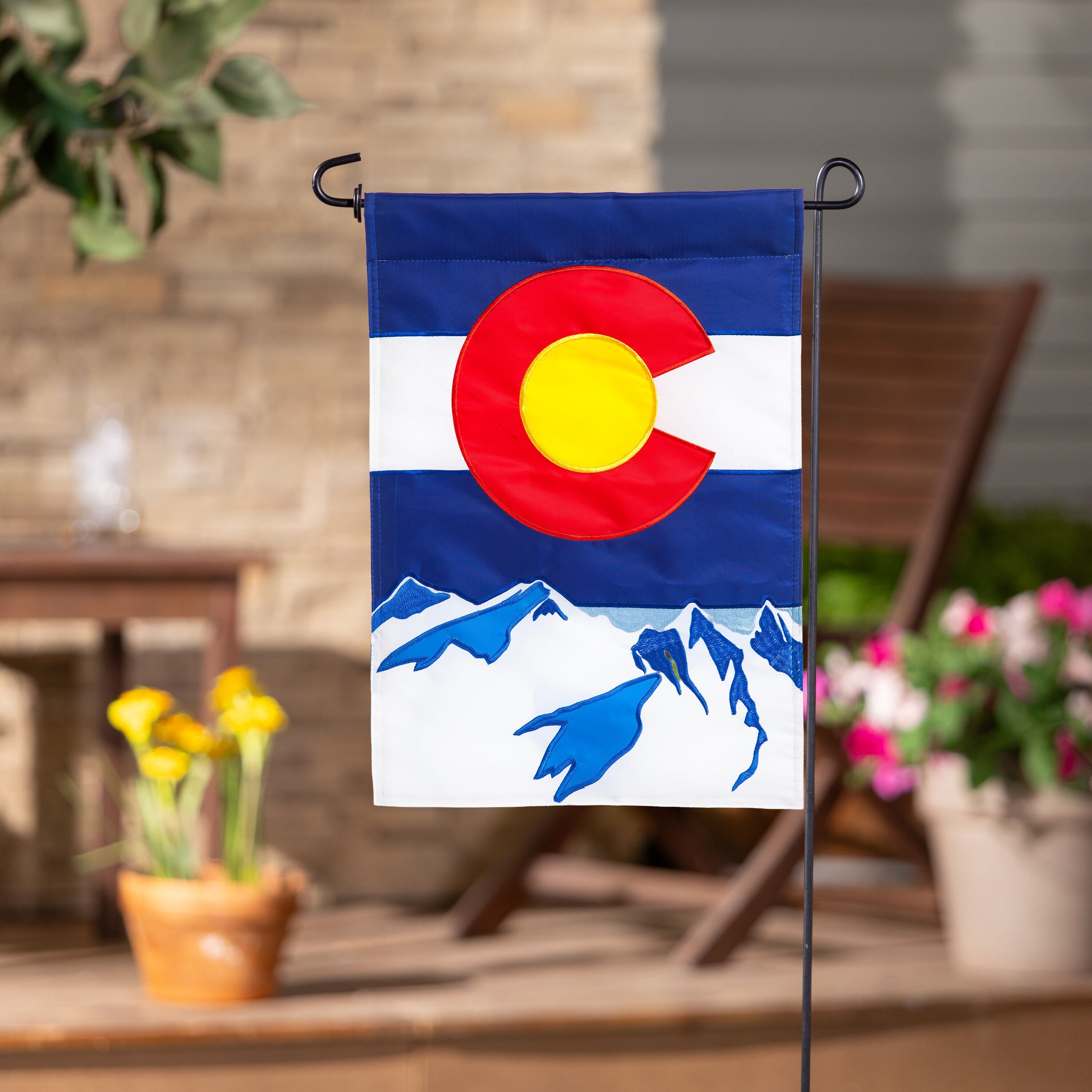 Colorado State Garden Applique Flag