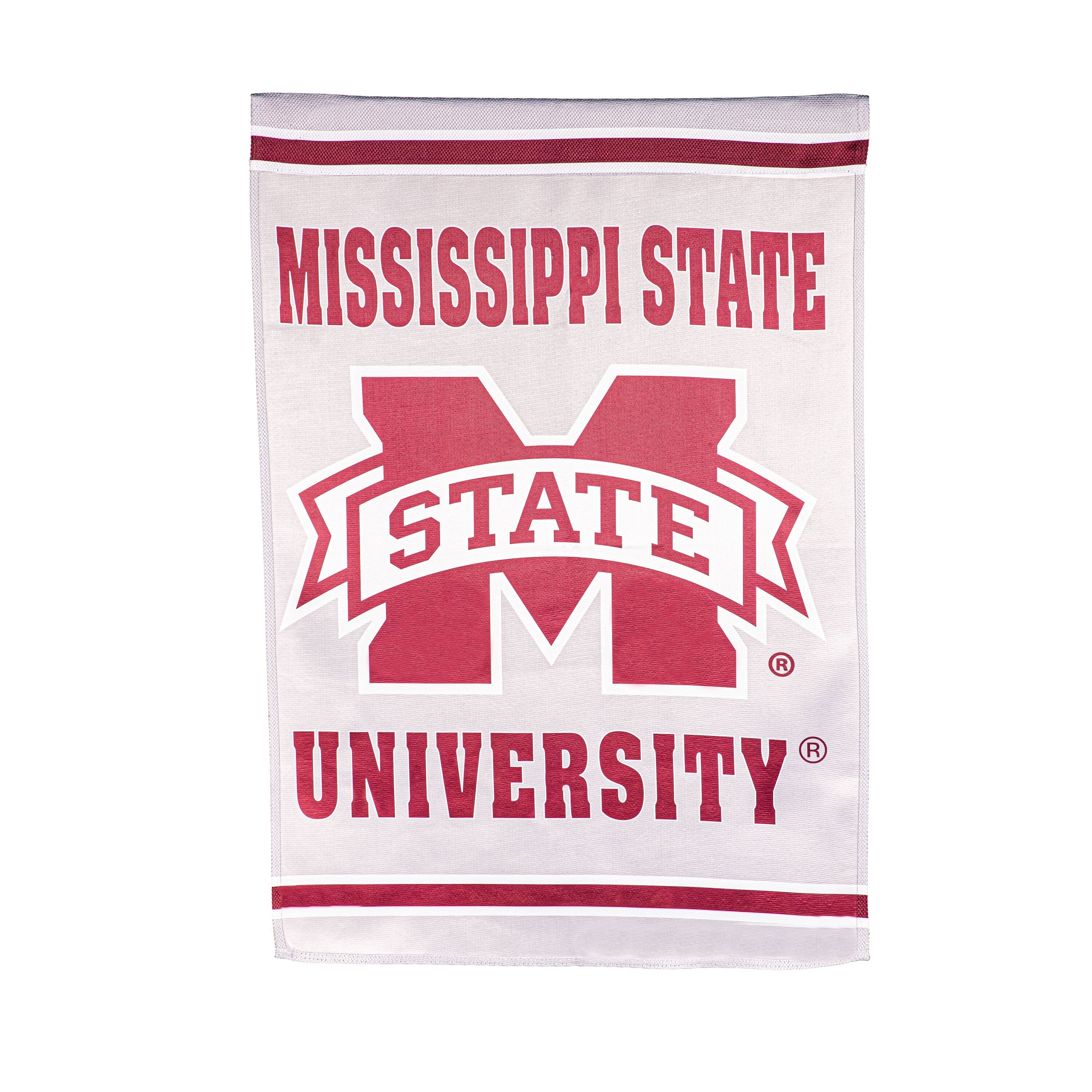 Embossed Suede Flag, House Size, Mississippi State University