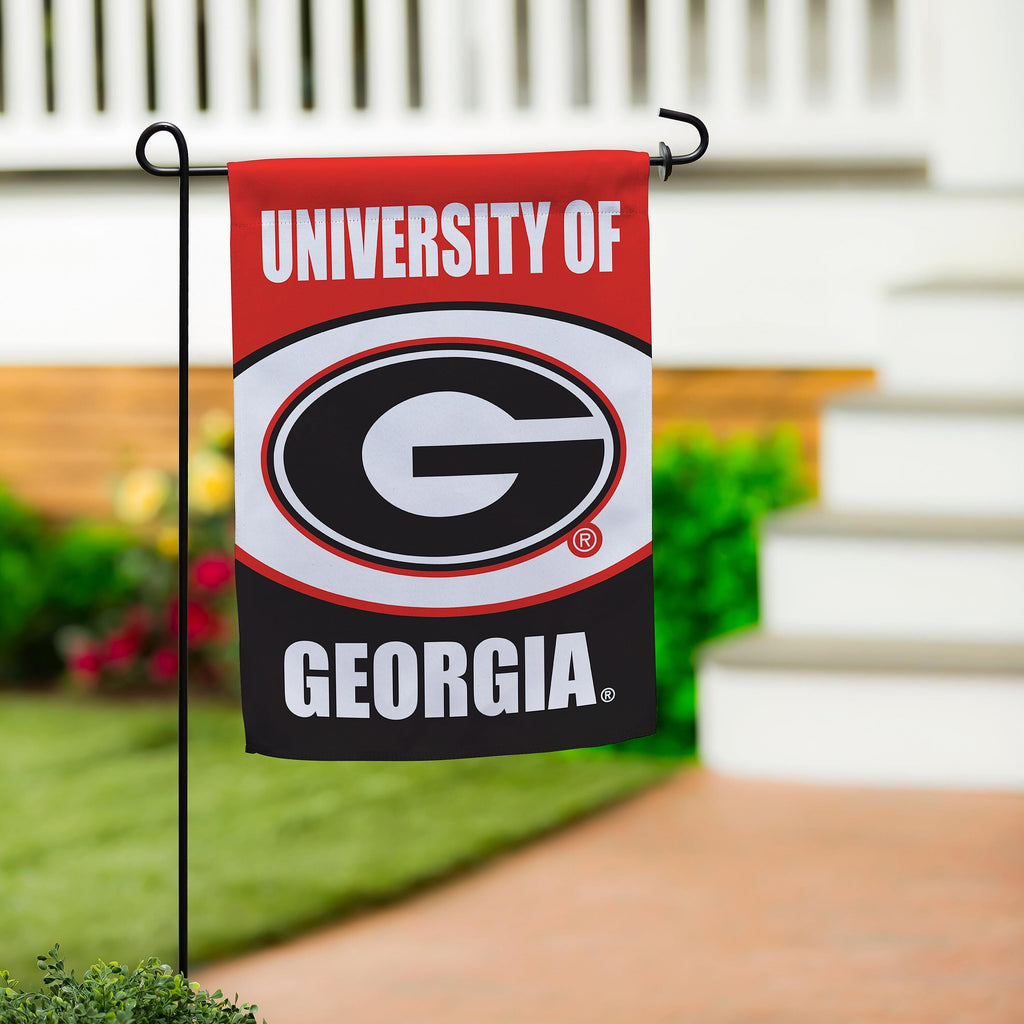 University of Georgia Suede Garden Flag