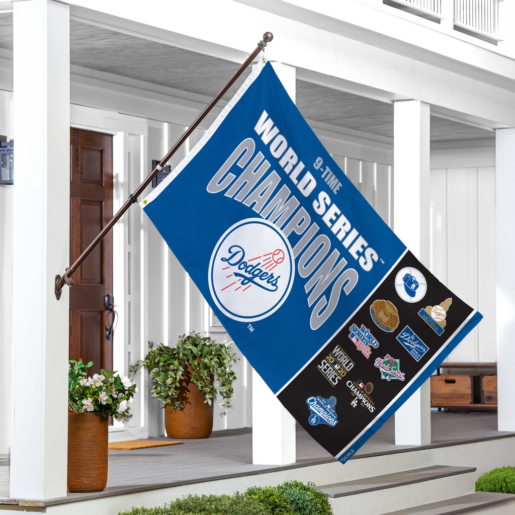 Los Angeles Dodgers Single Sided Flag w/ 2 Grommets, 3'x5' Multi Win Flag