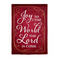 Joy to the World The Lord is Come Applique Garden Flag