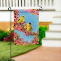 Goldfinch Quartet Suede Garden Flag