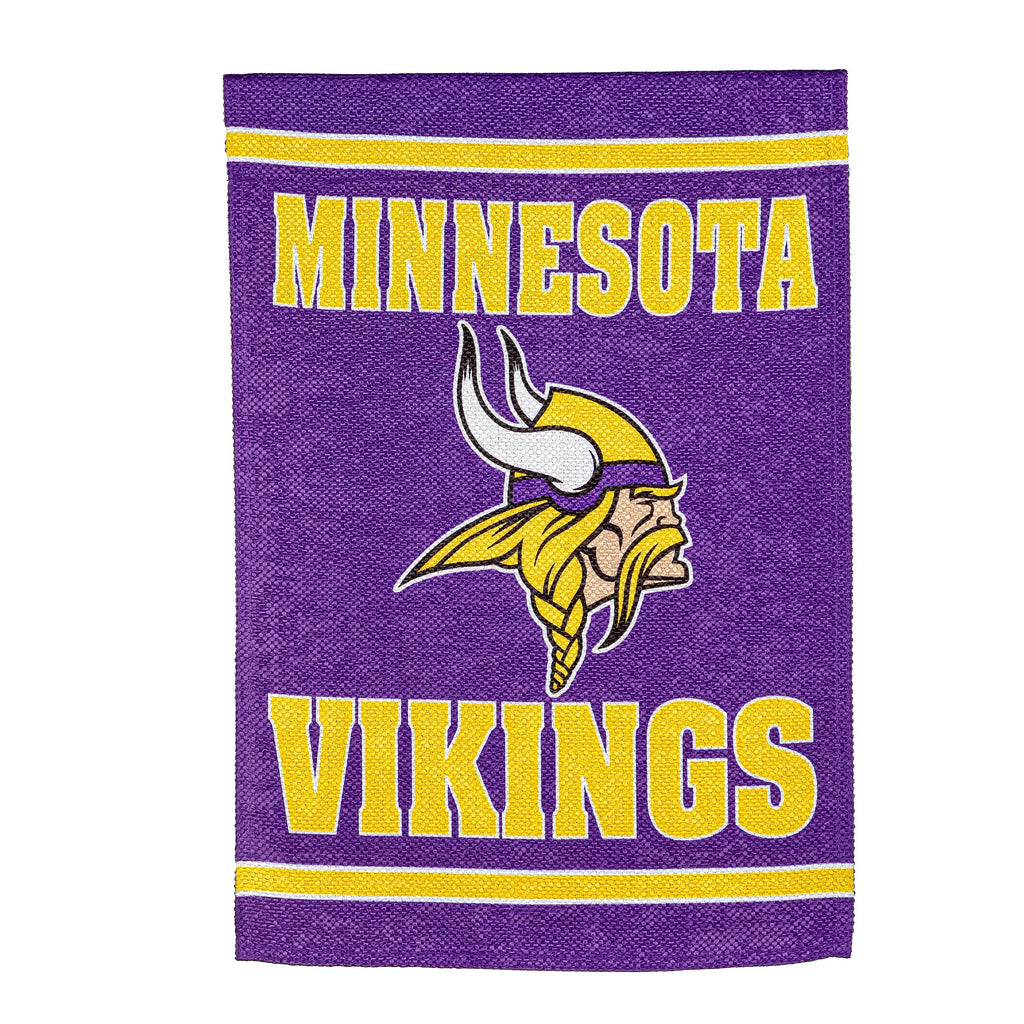Embossed Suede Flag, GDN Size, Minnesota Vikings