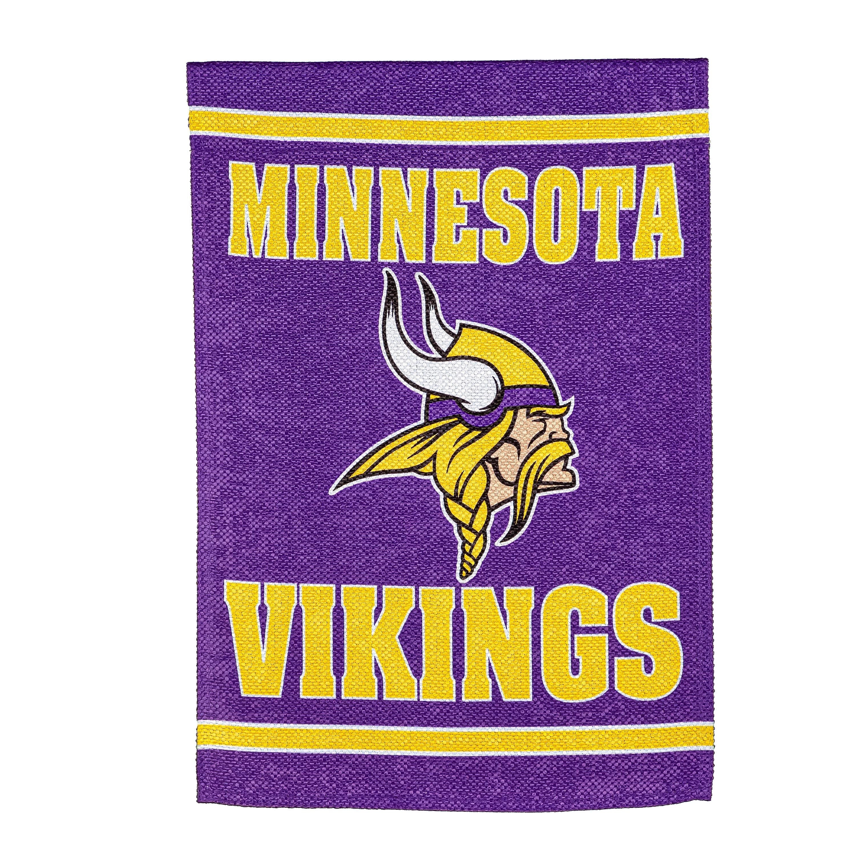 Embossed Suede Flag, GDN Size, Minnesota Vikings