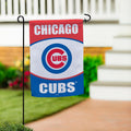 Chicago Cubs Suede Garden Flag