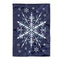 Snowflake Applique Garden Flag