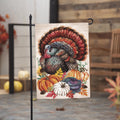 Elaborate Turkey Applique Garden Flag