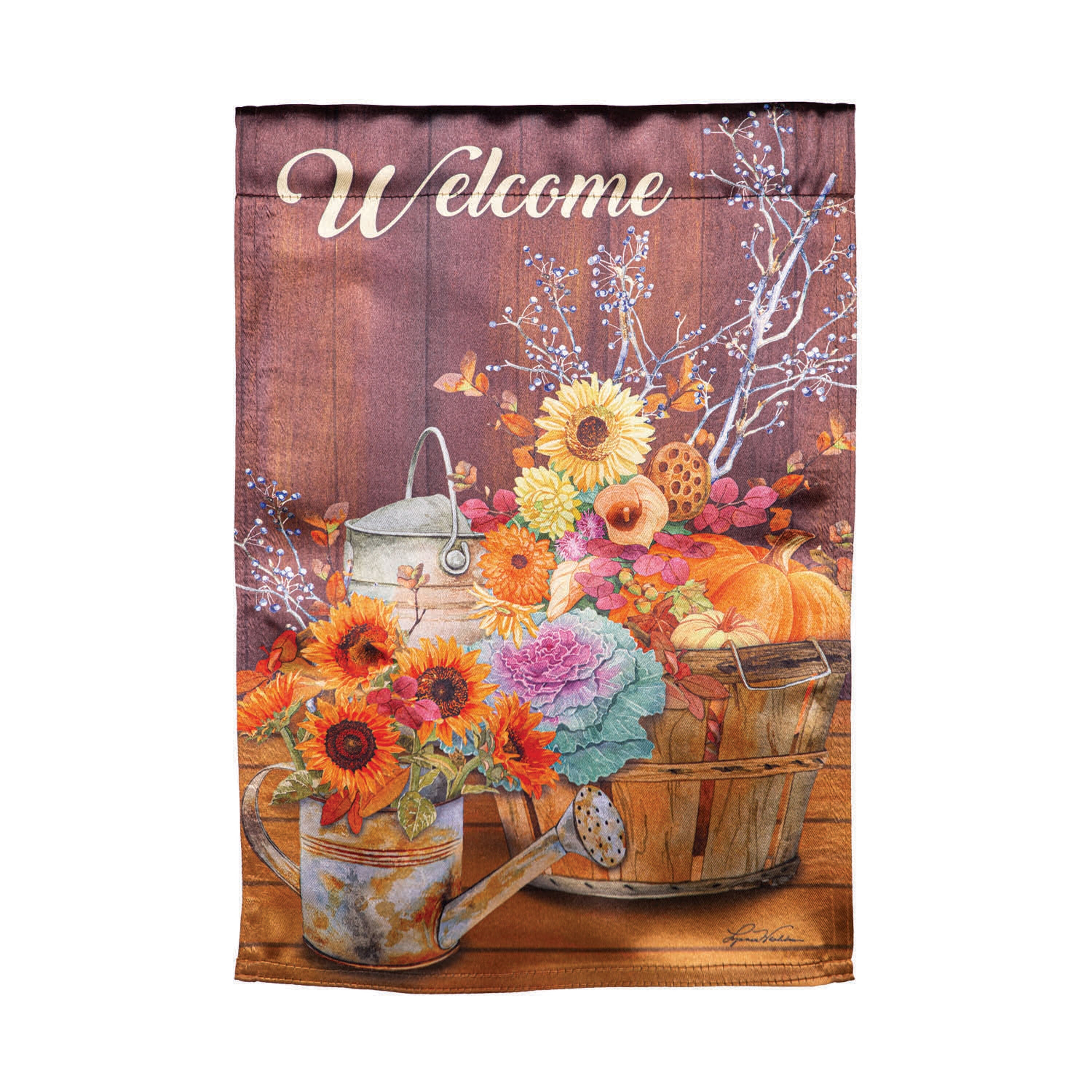 Everything Fall Lustre Garden Flag