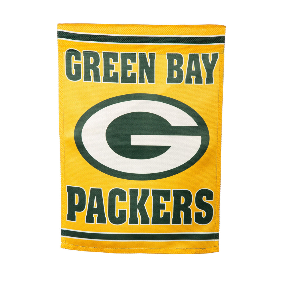 Green Bay Packers Embossed Suede Garden Flag