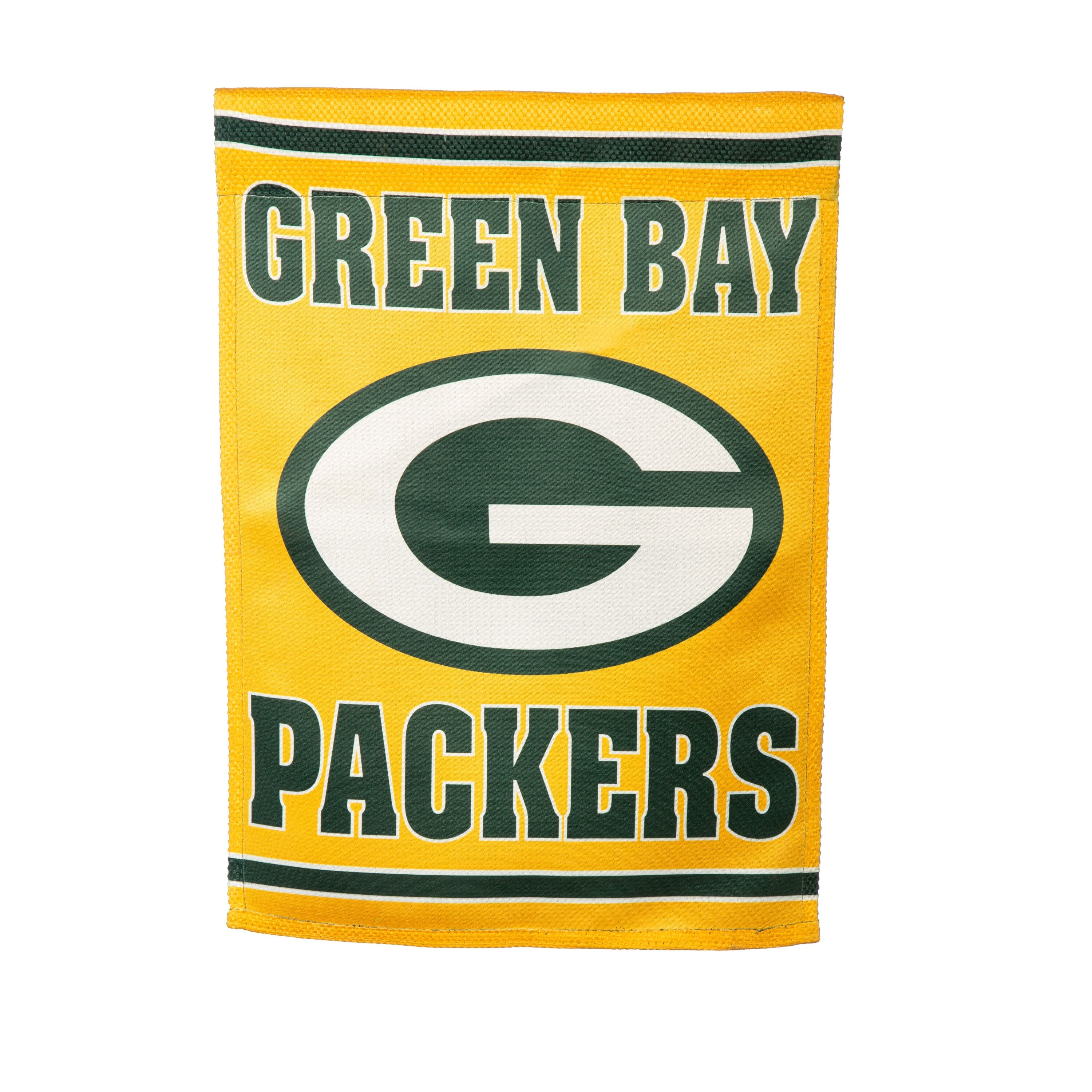 Green Bay Packers Embossed Suede Garden Flag