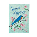 Spread Happiness Bluebird Garden Applique Flag