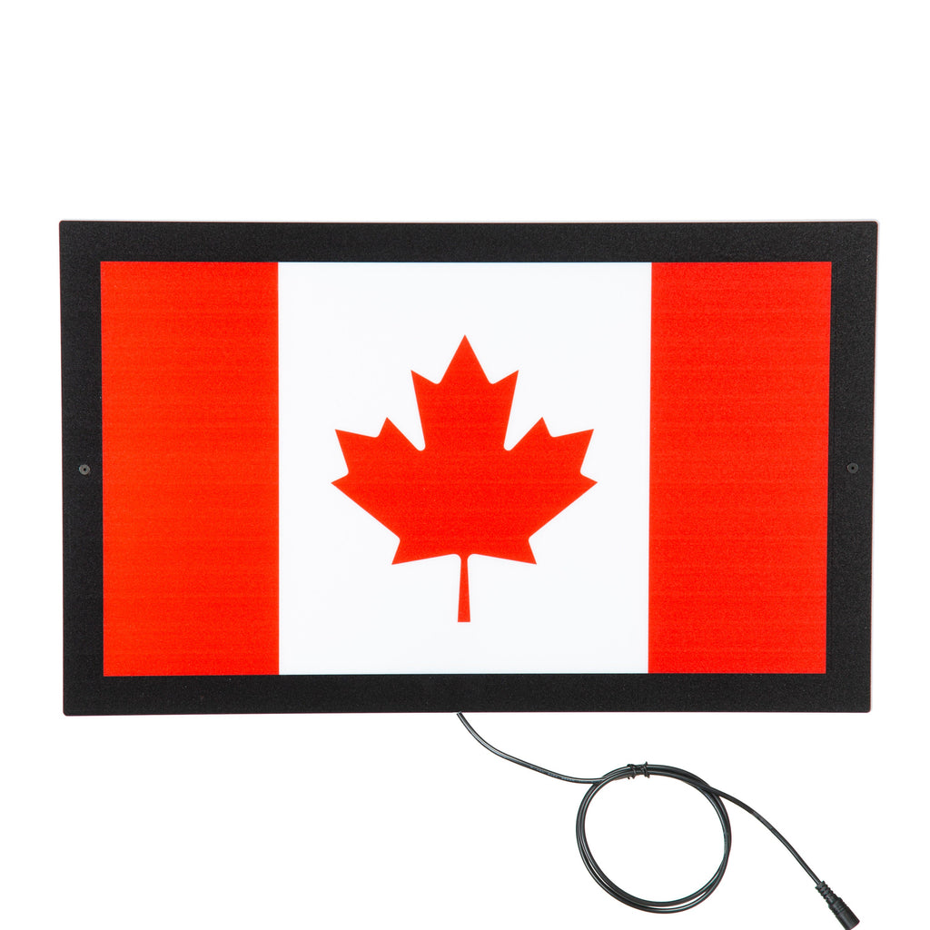 LED Wall Decor, Edgelite, Rectangle, Canadian Flag