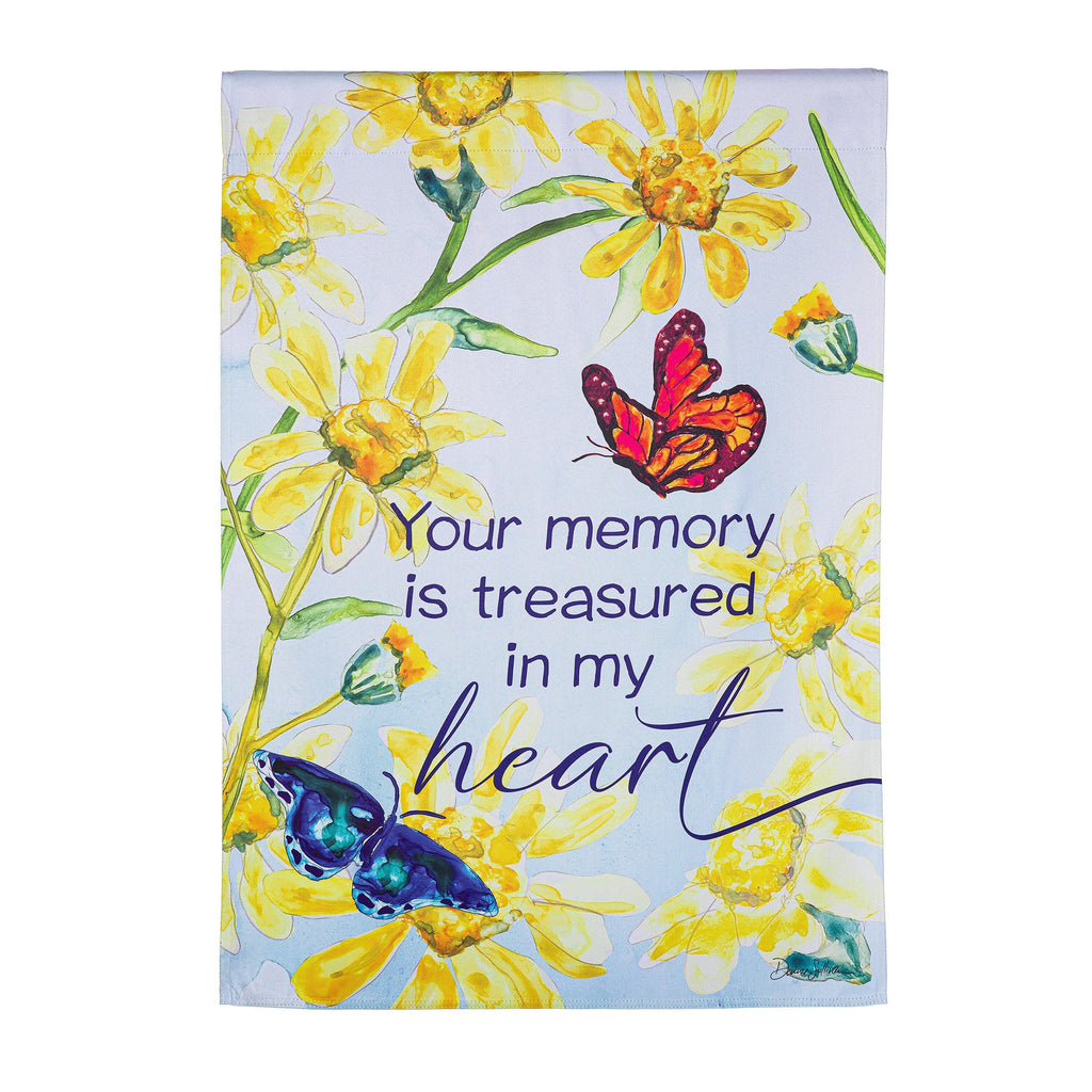 Treasured Memories Reversible Suede House Flag
