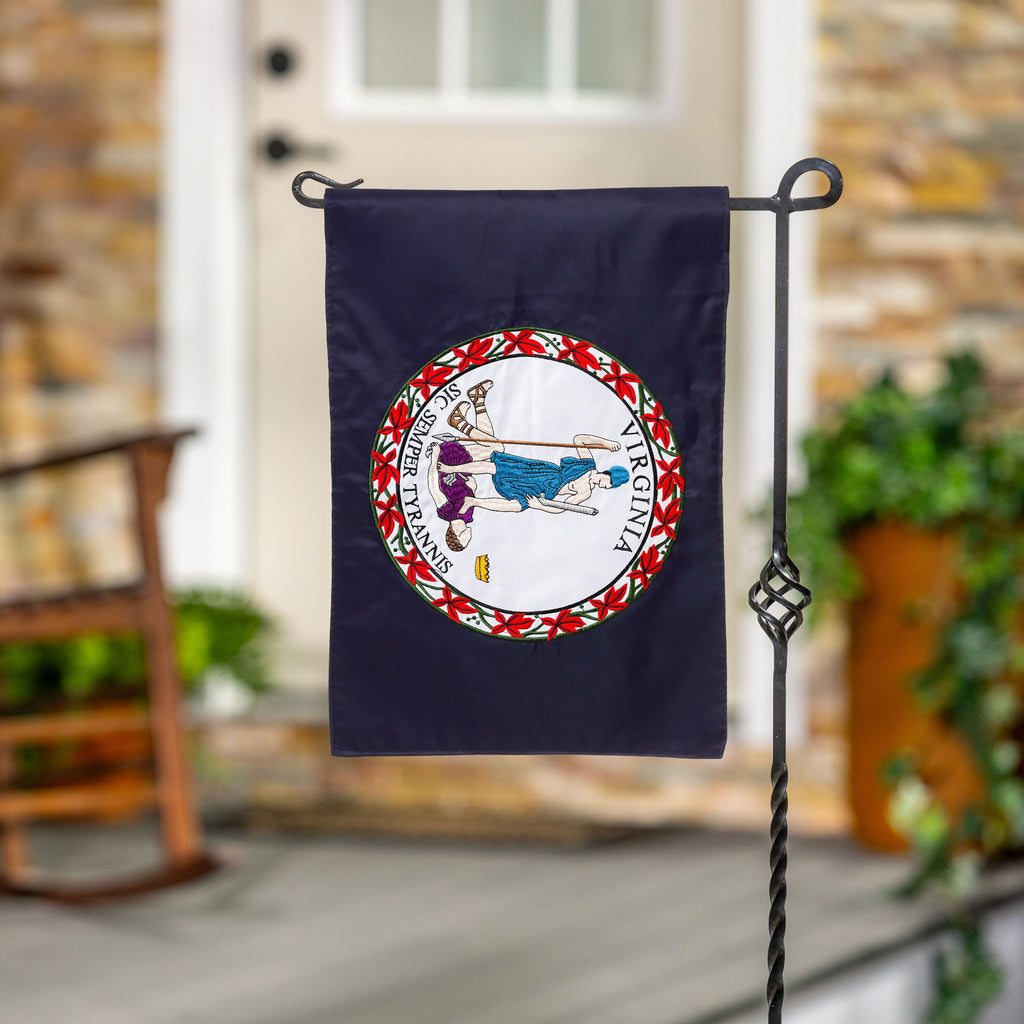 Virginia State Flag Garden Applique Flag